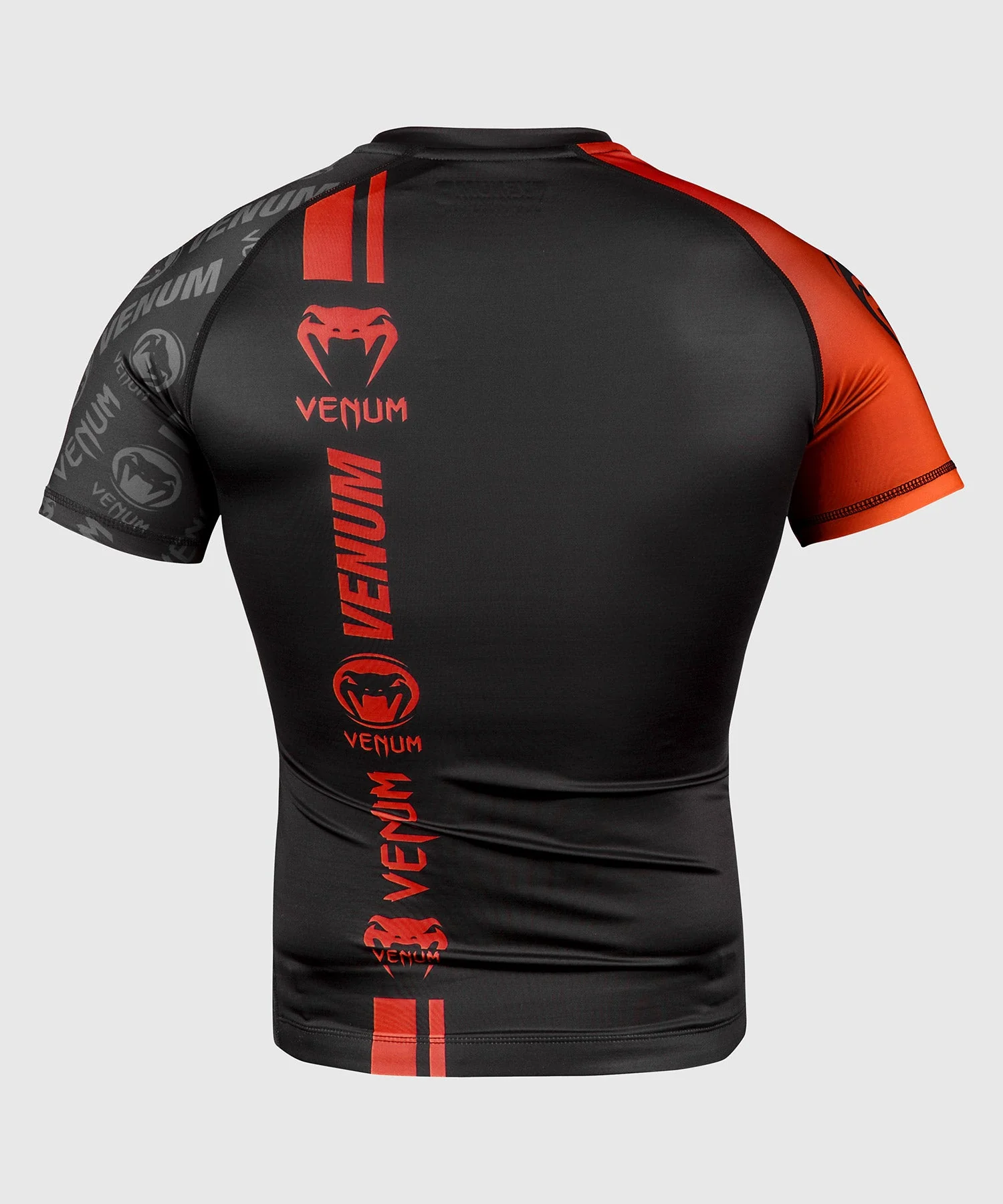 Venum Logos Rashguard - Short Sleeves - Black/Red - Image 2