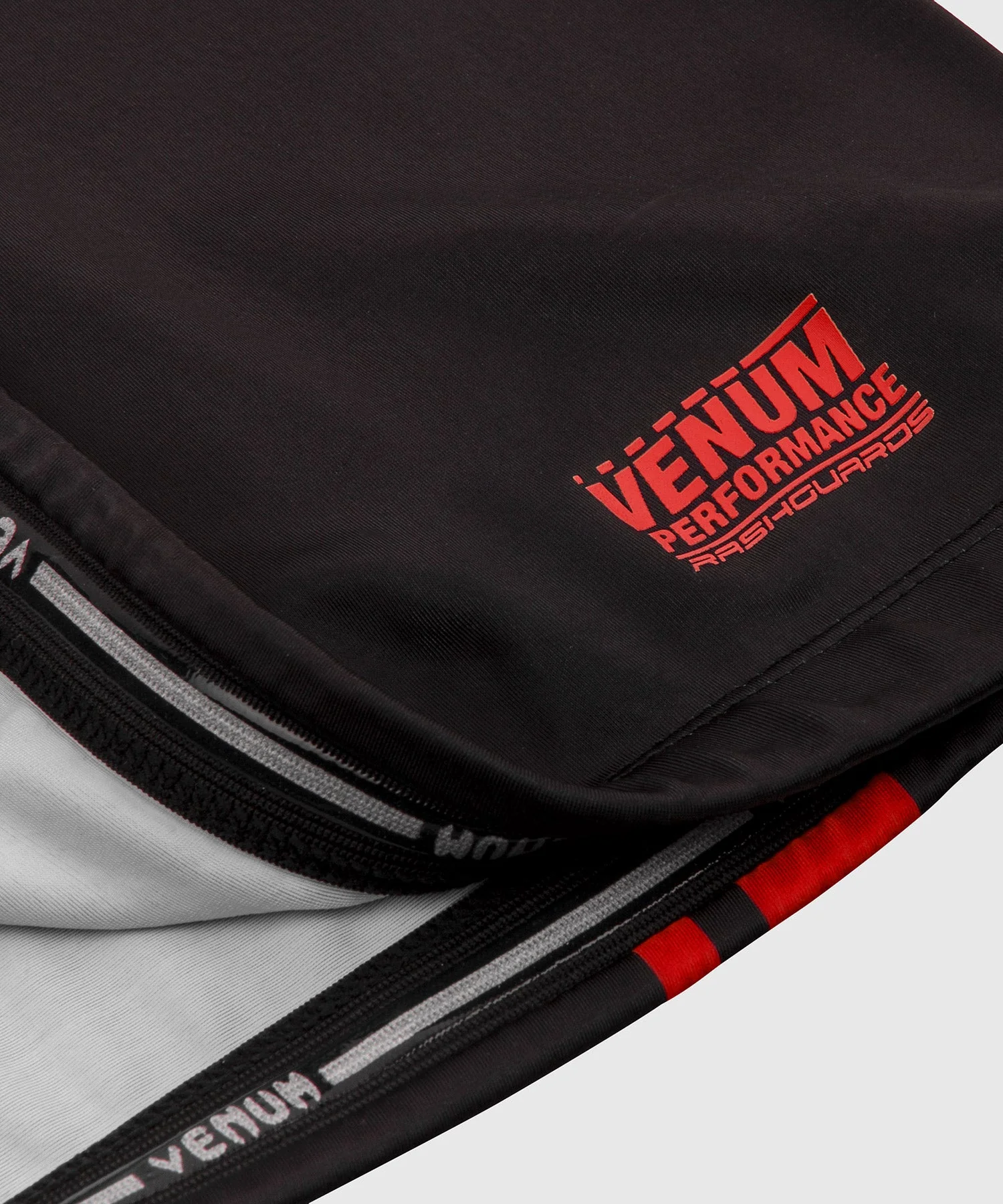 Venum Logos Rashguard - Short Sleeves - Black/Red - Image 6