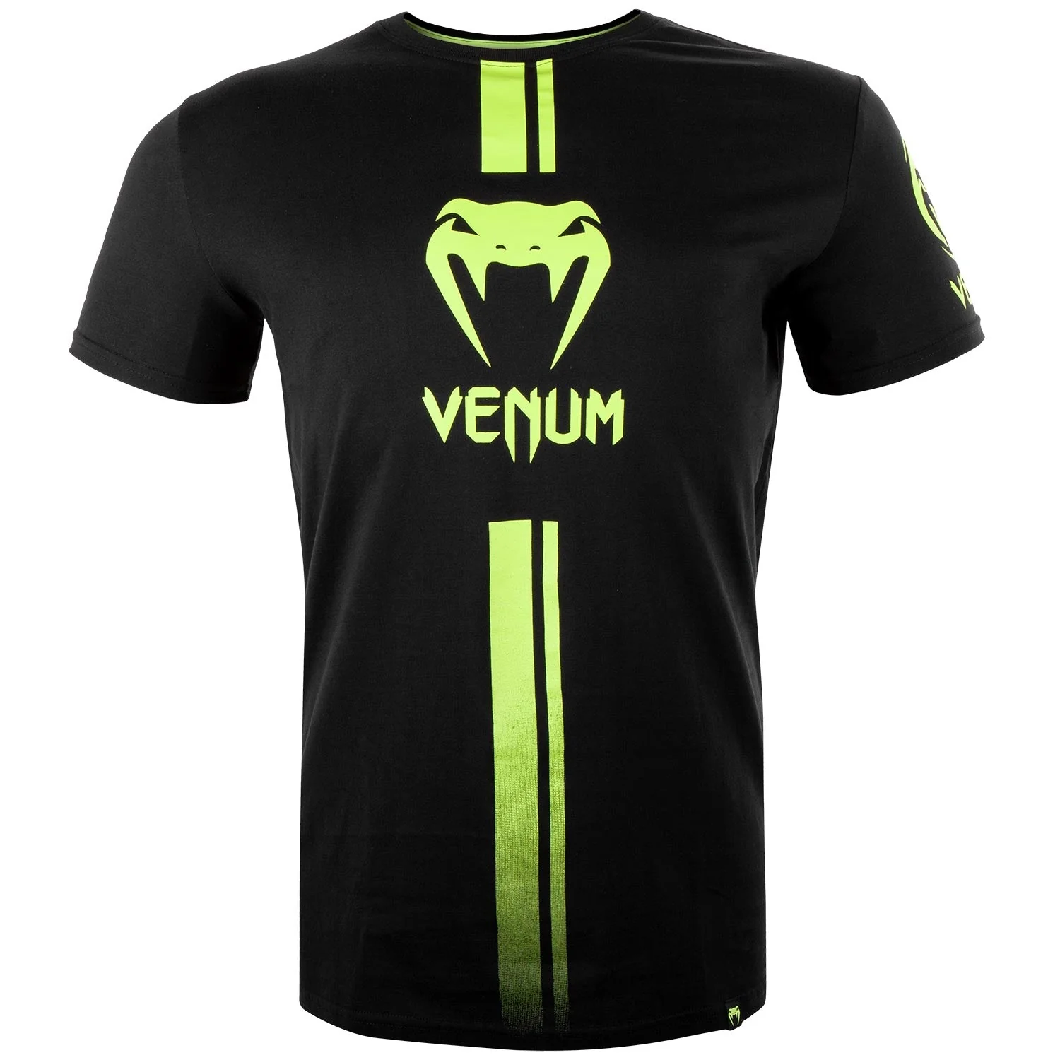 Venum Logos T-shirt - Black/Neo Yellow