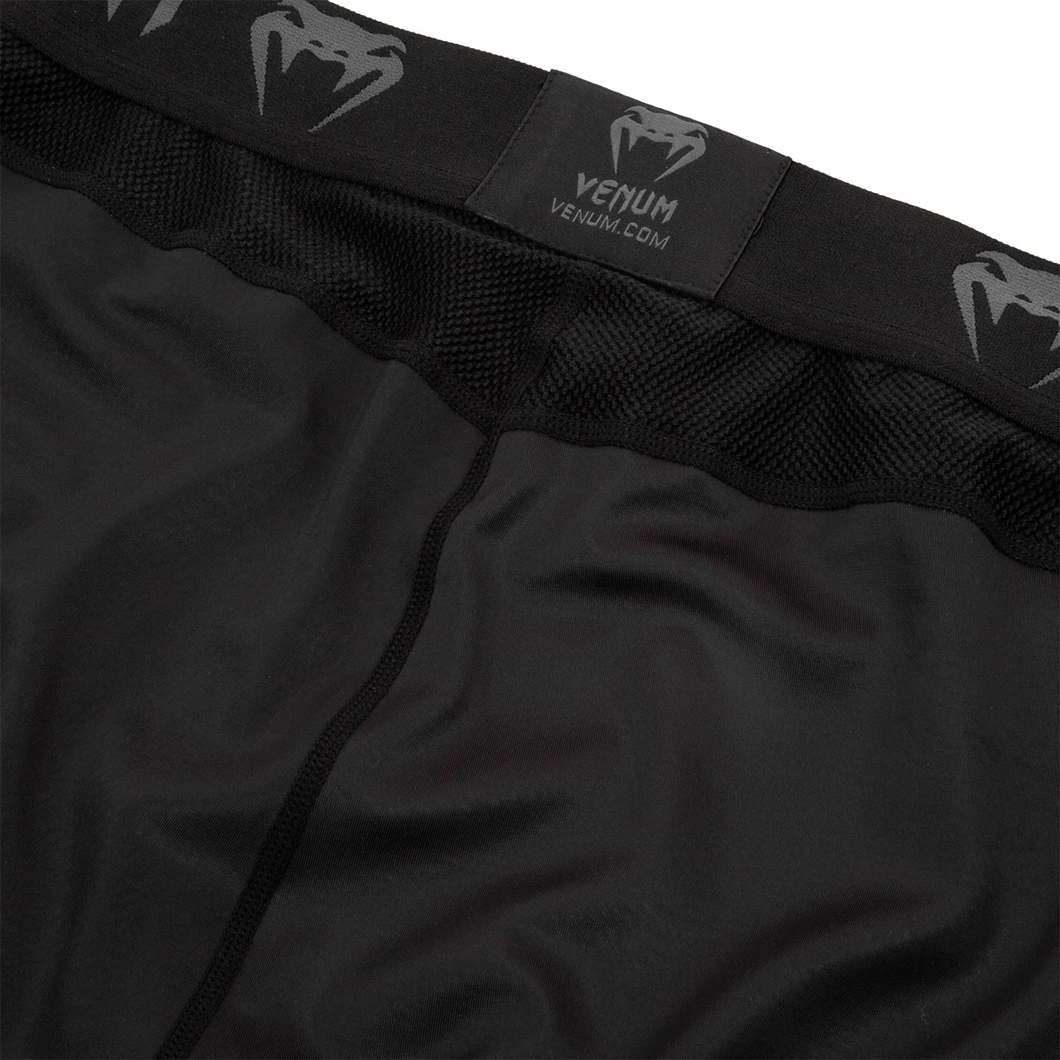 Venum Logos Tights - Black/Black - Image 6
