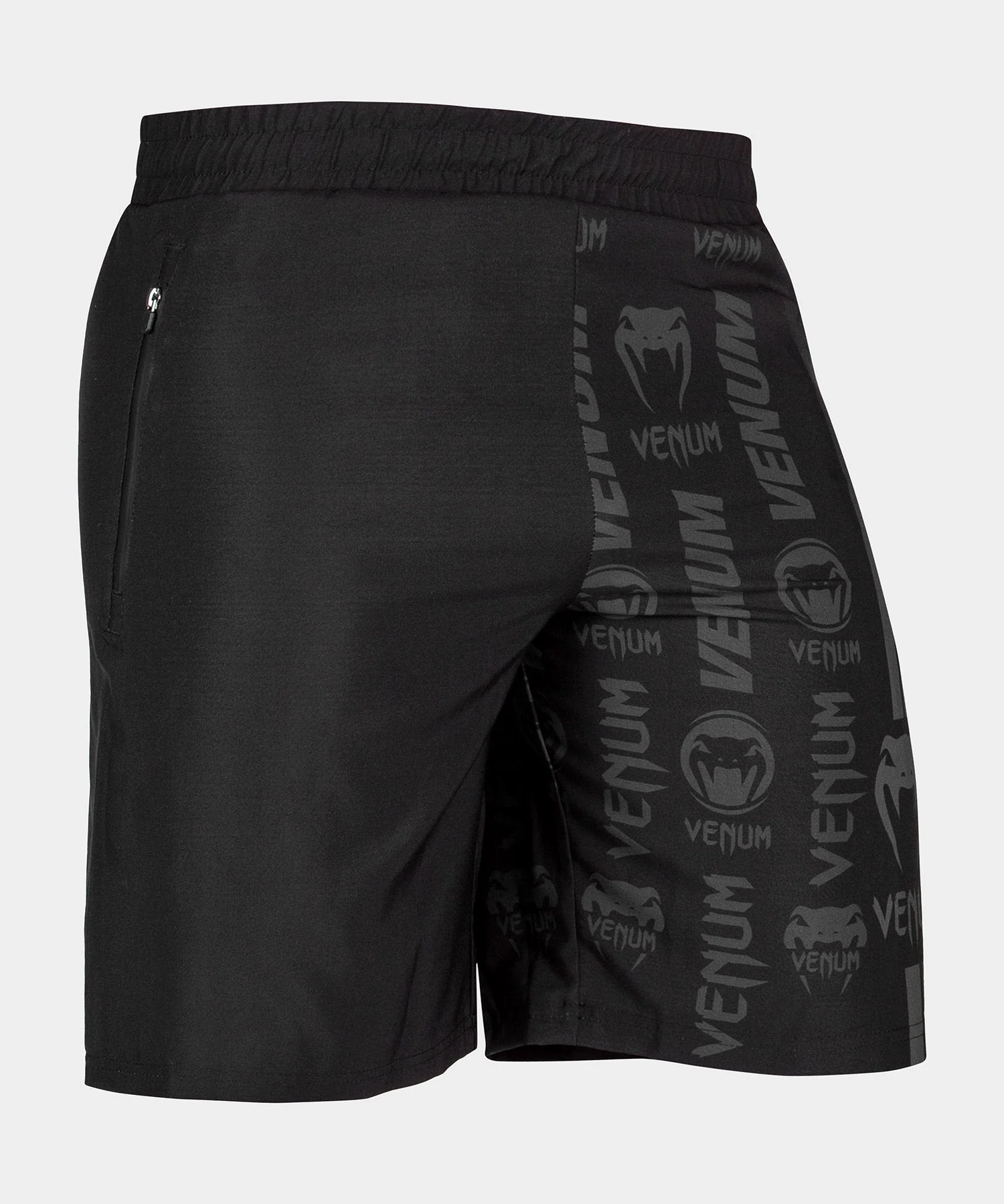 Venum Logos Training Shorts - Black/Black - Image 9