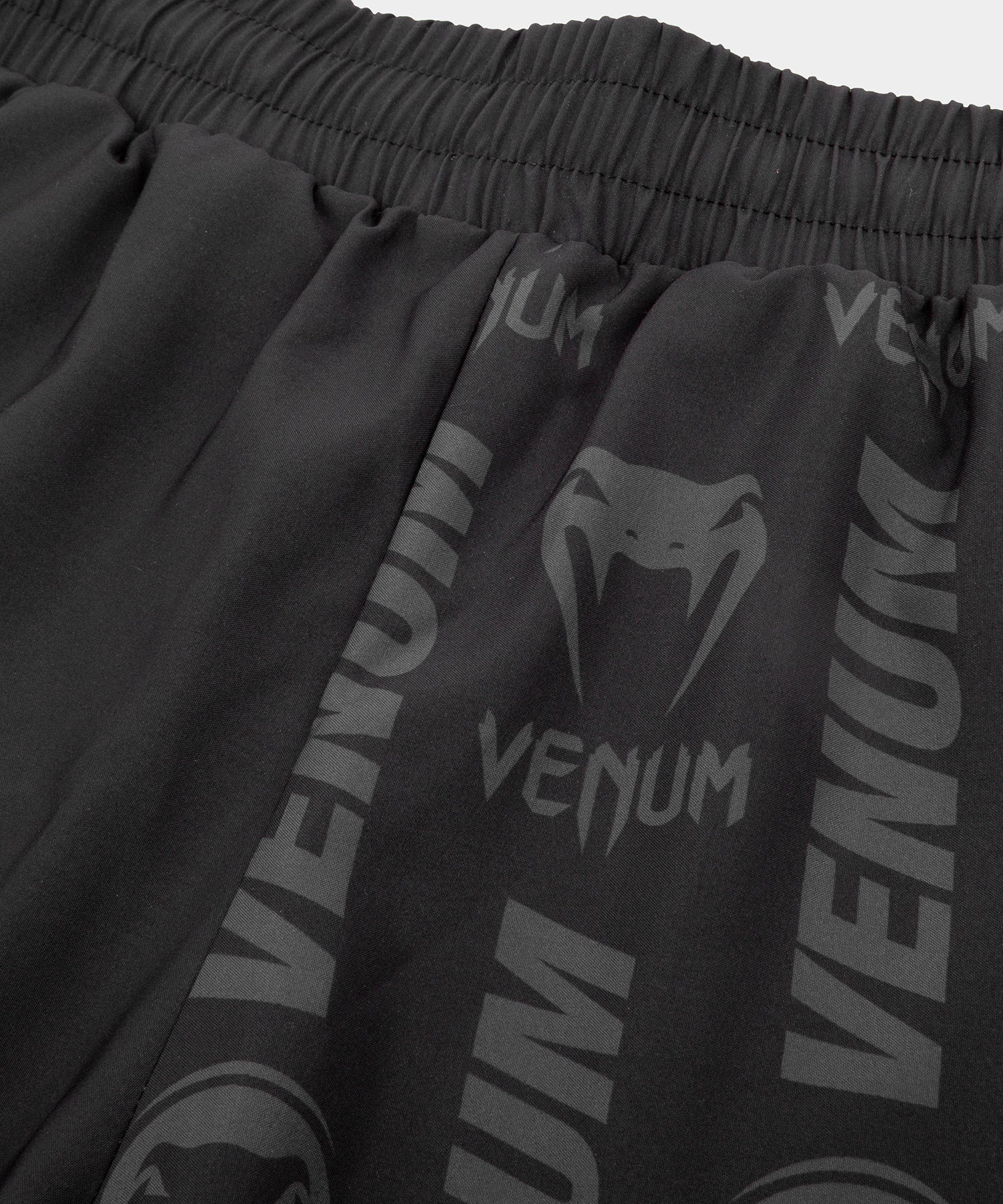 Venum Logos Training Shorts - Black/Neo Yellow - Image 5