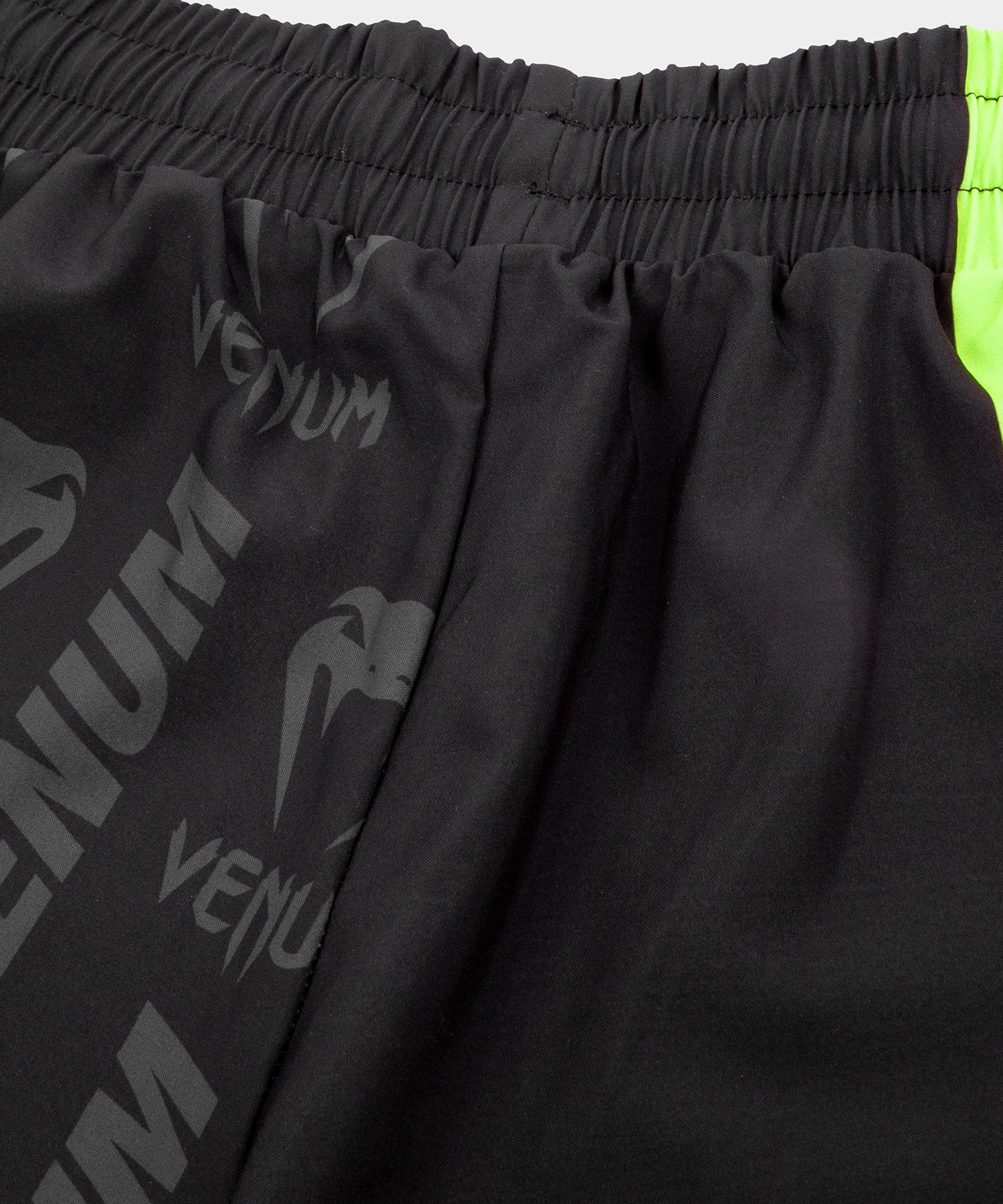Venum Logos Training Shorts - Black/Neo Yellow - Image 7