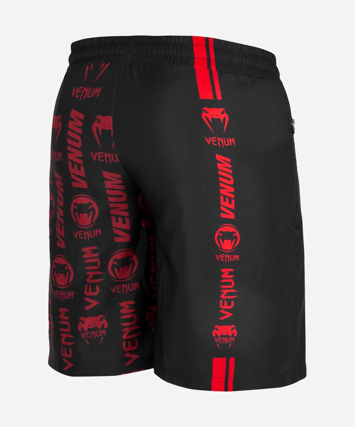 Venum Logos Training Shorts - Black/Red - Image 4