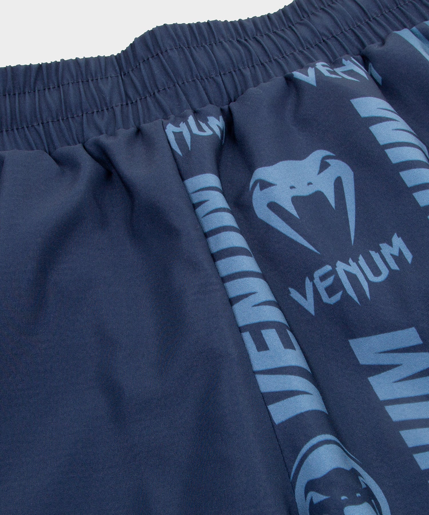 Venum Logos Training Shorts - Navy Blue/White - Image 5