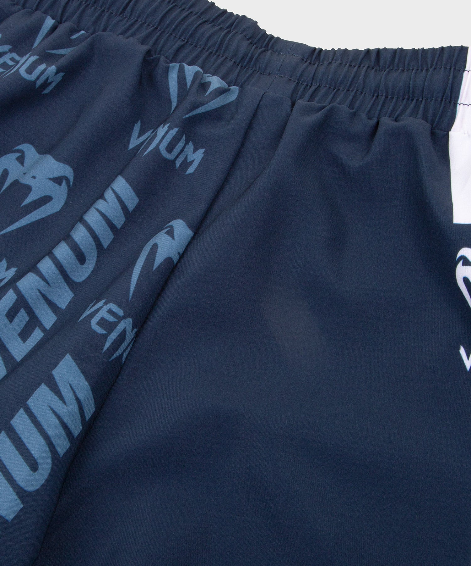 Venum Logos Training Shorts - Navy Blue/White - Image 7