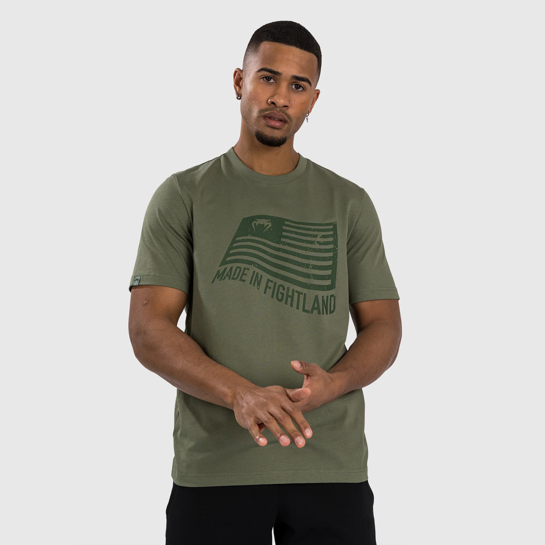 Venum Made in Fightland T-Shirt - Khaki - Image 2
