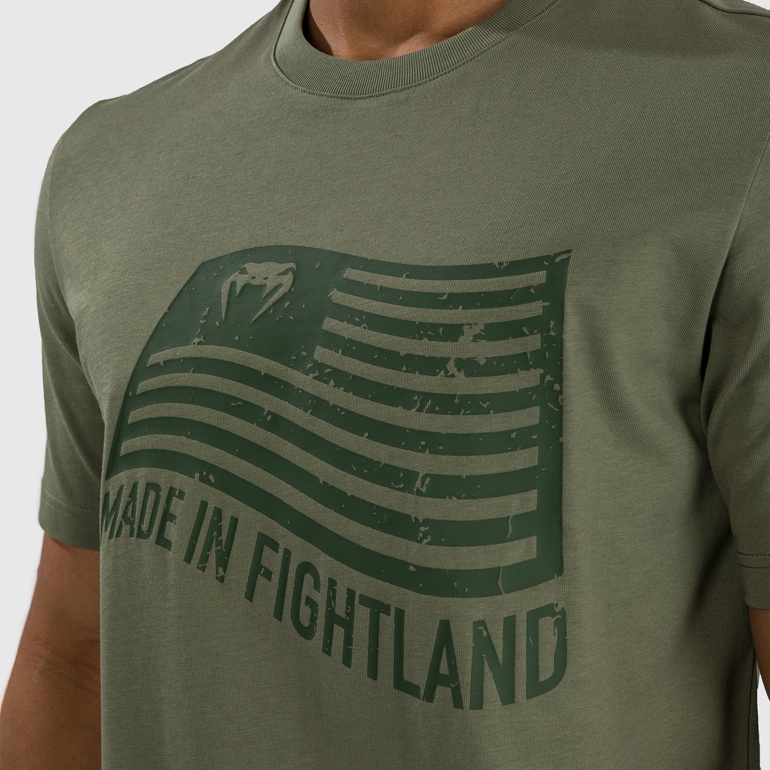 Venum Made in Fightland T-Shirt - Khaki - Image 5