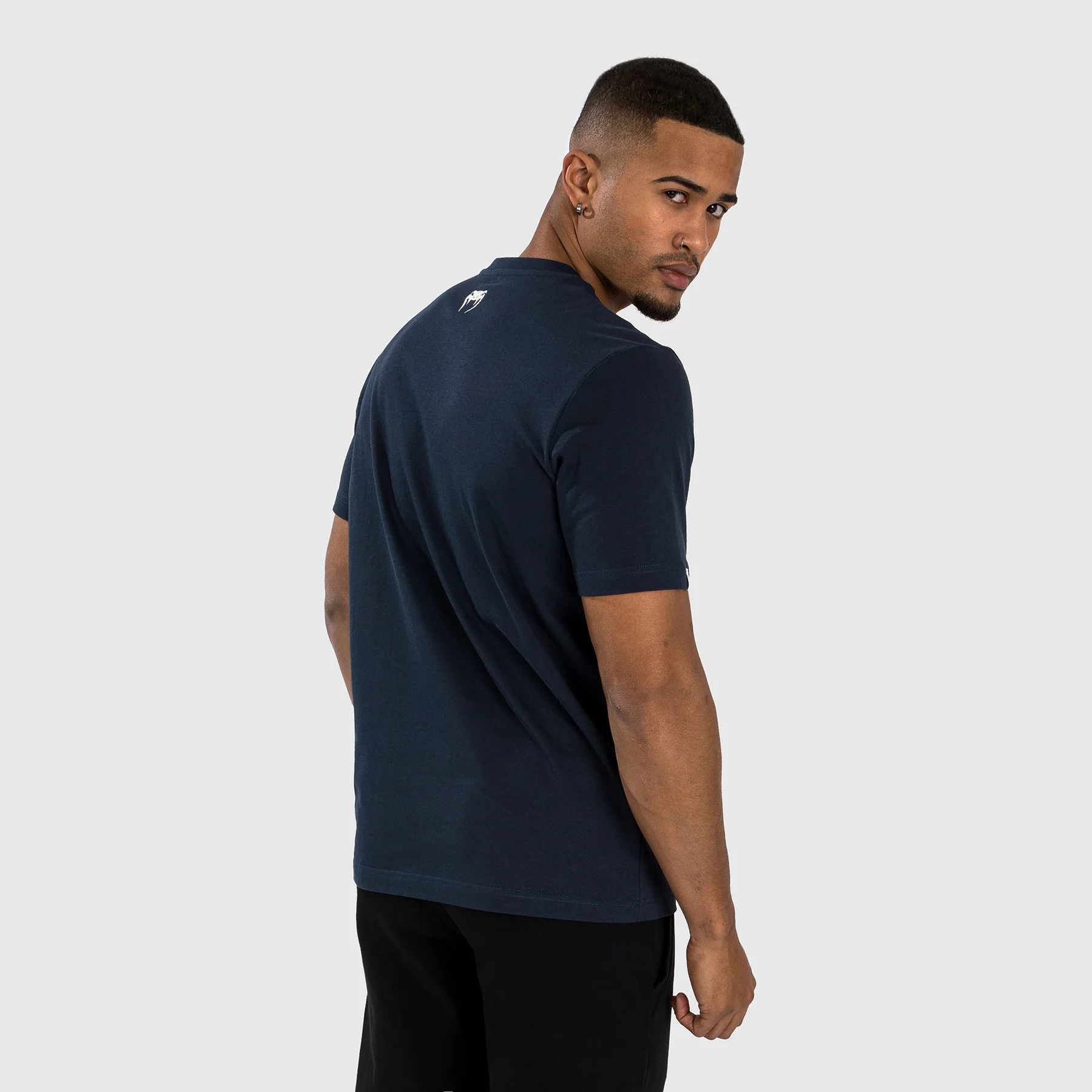 Venum Made in Fightland T-Shirt - Navy Blue/White - Image 4