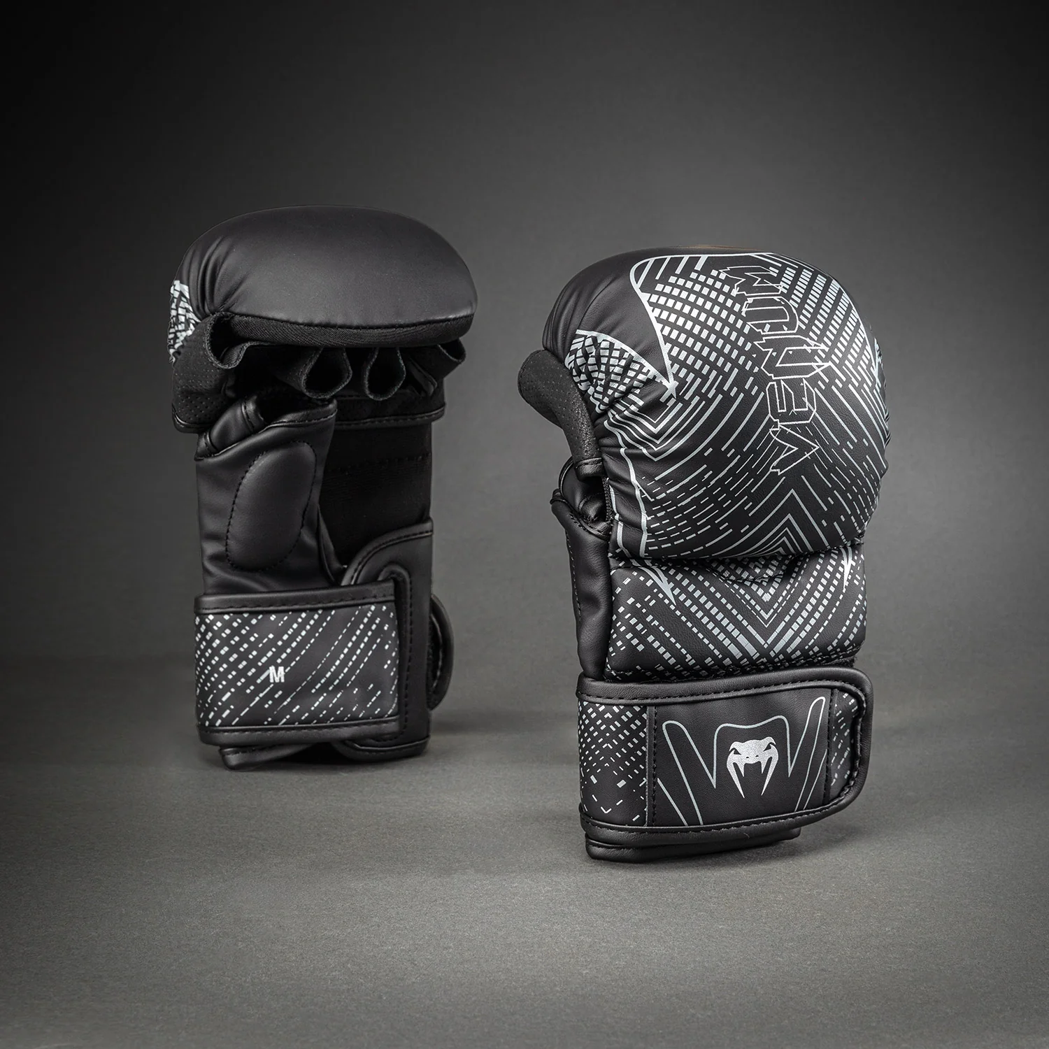 Venum Midnight Fury Sparring Gloves - Black/Grey/Silver