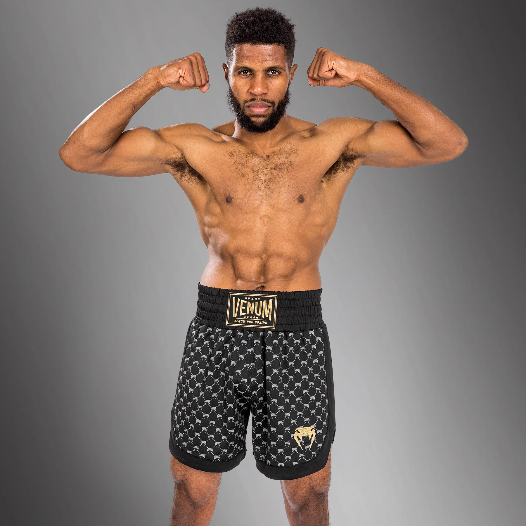 Venum Monogram Boxing Short - Black - Image 5