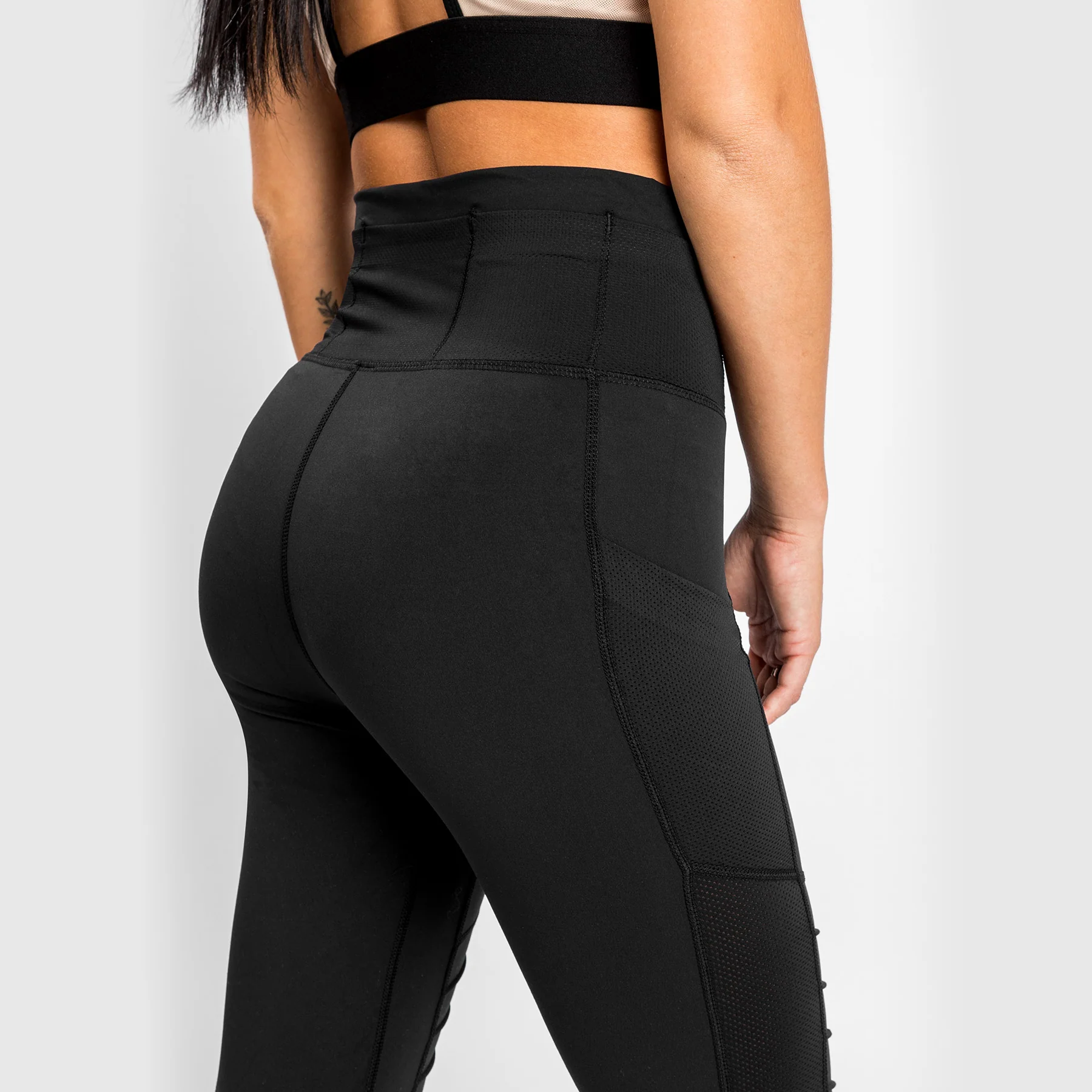 Venum Moto Leggings 7/8 - For Women - Black/Sand - Image 8