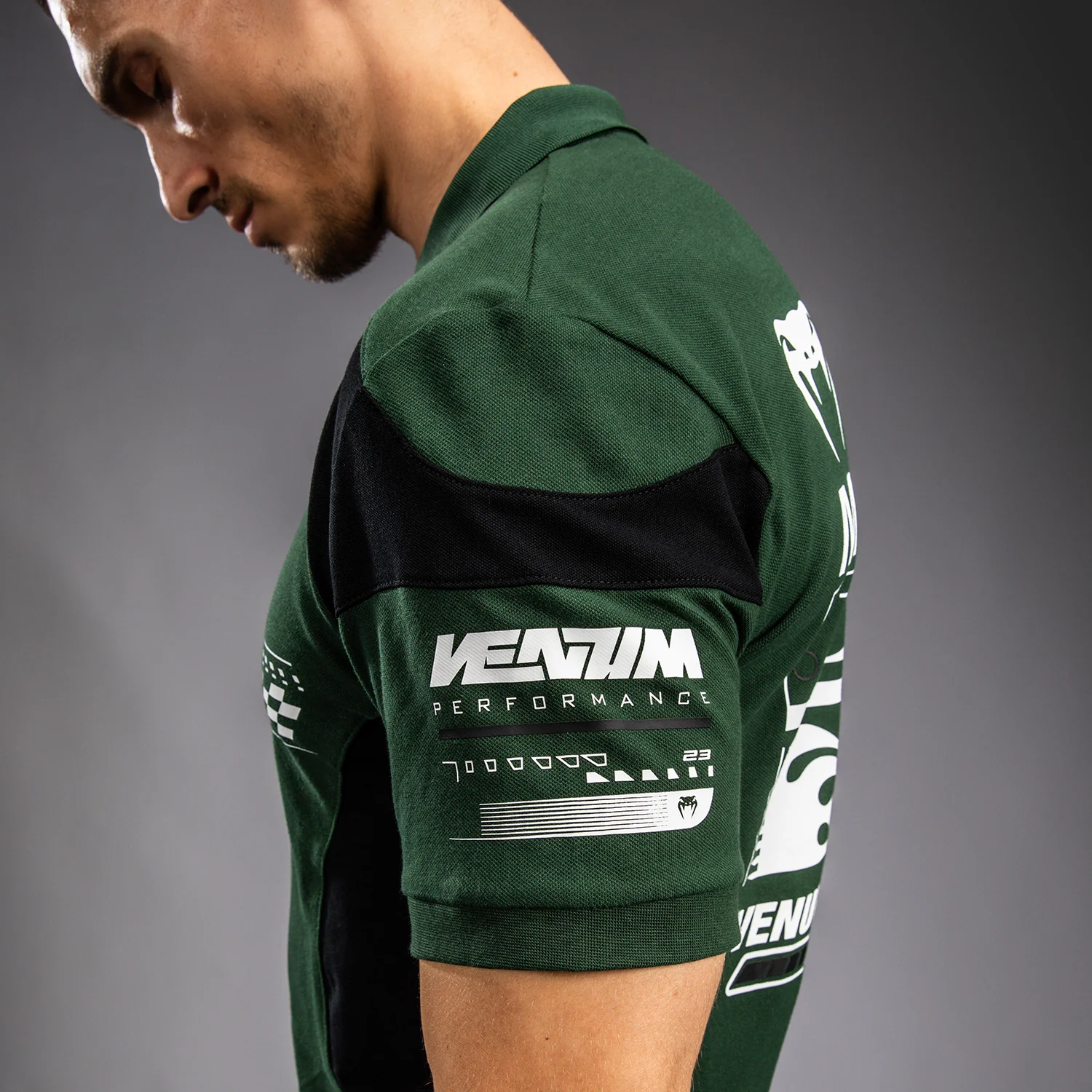 Venum Motorsport Cotton Polo - Deep Forest - Image 6