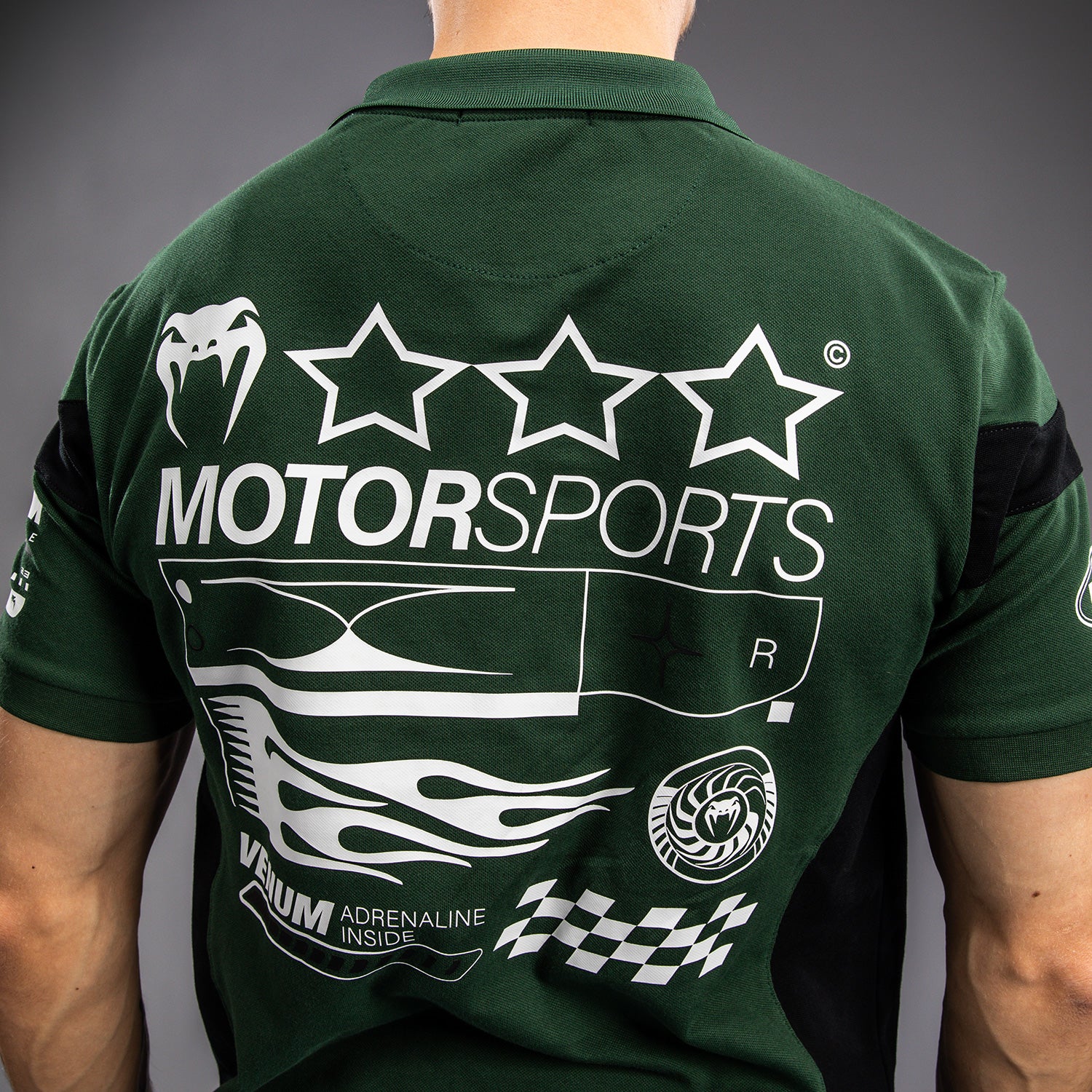Venum Motorsport Cotton Polo - Deep Forest - Image 8