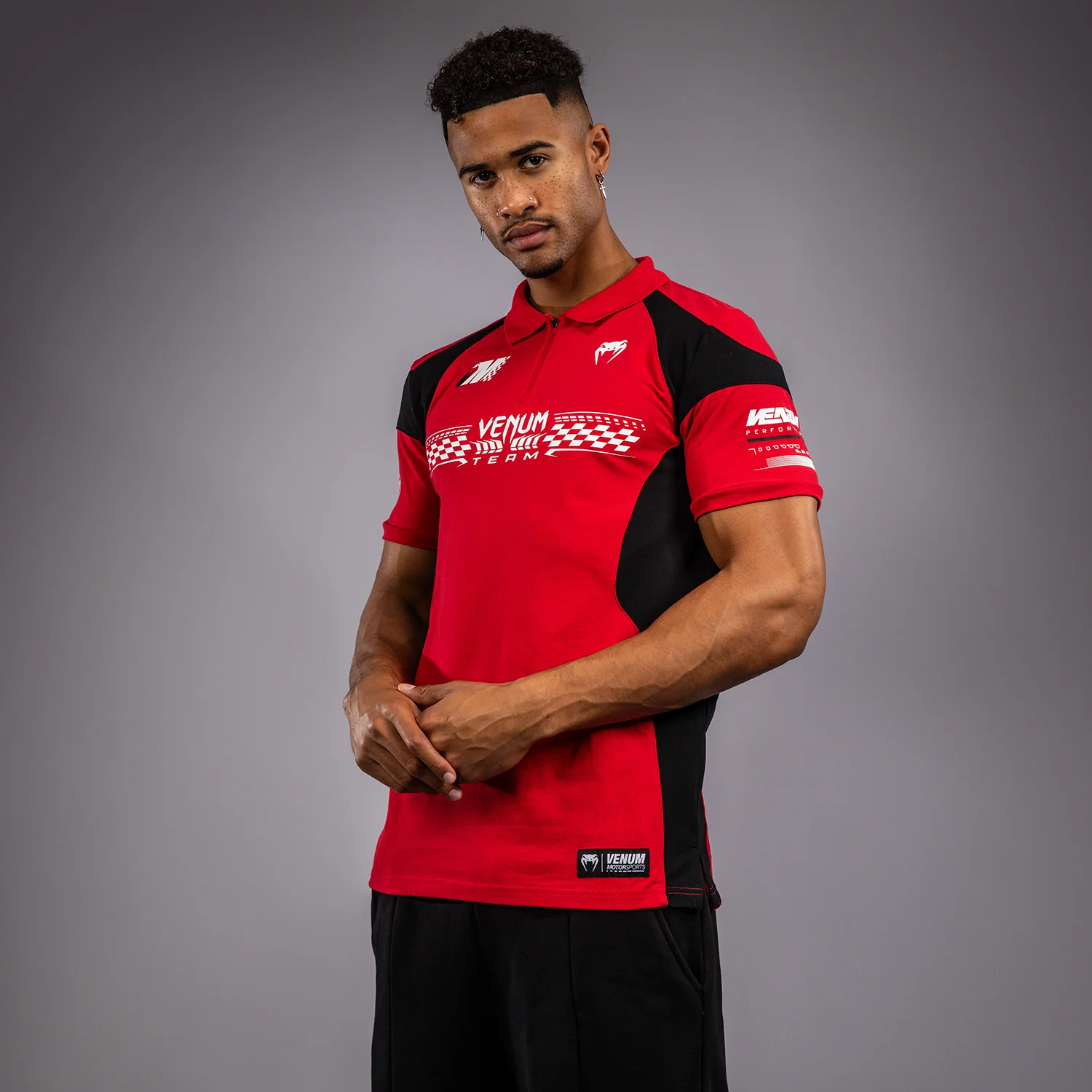 Venum Motorsport Cotton Polo - Racer Red - Image 3