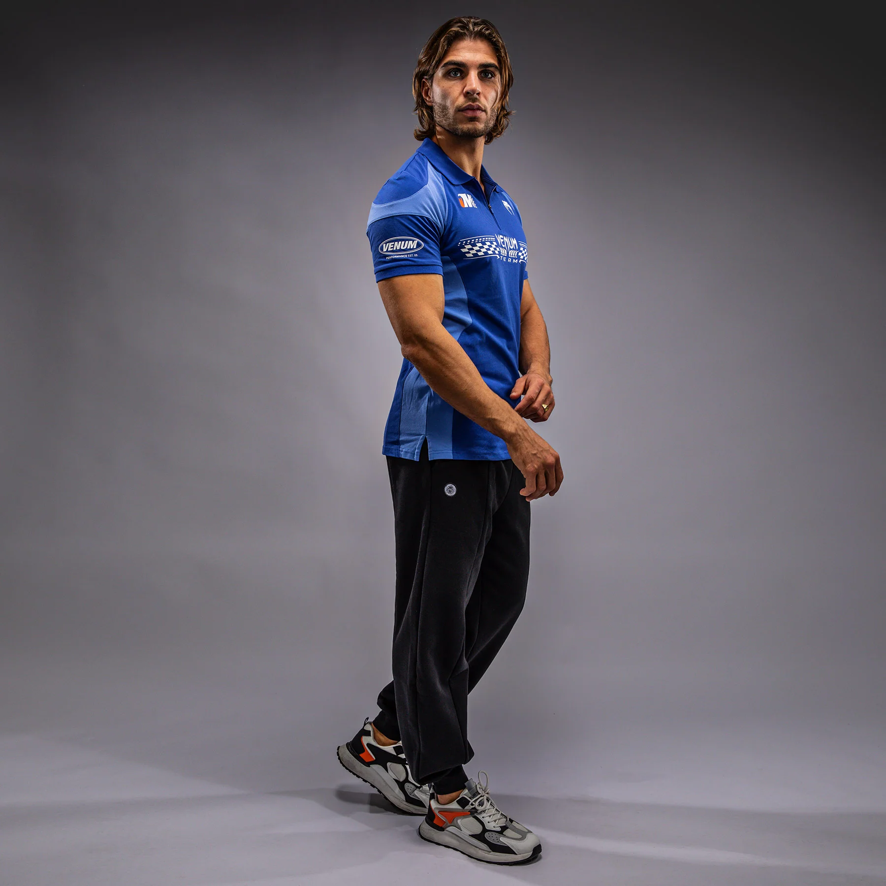 Venum Motorsport Cotton Polo - Royal Blue - Image 3