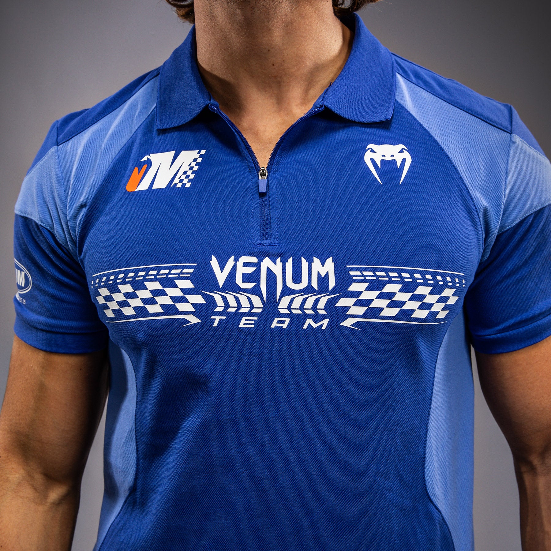 Venum Motorsport Cotton Polo - Royal Blue - Image 4
