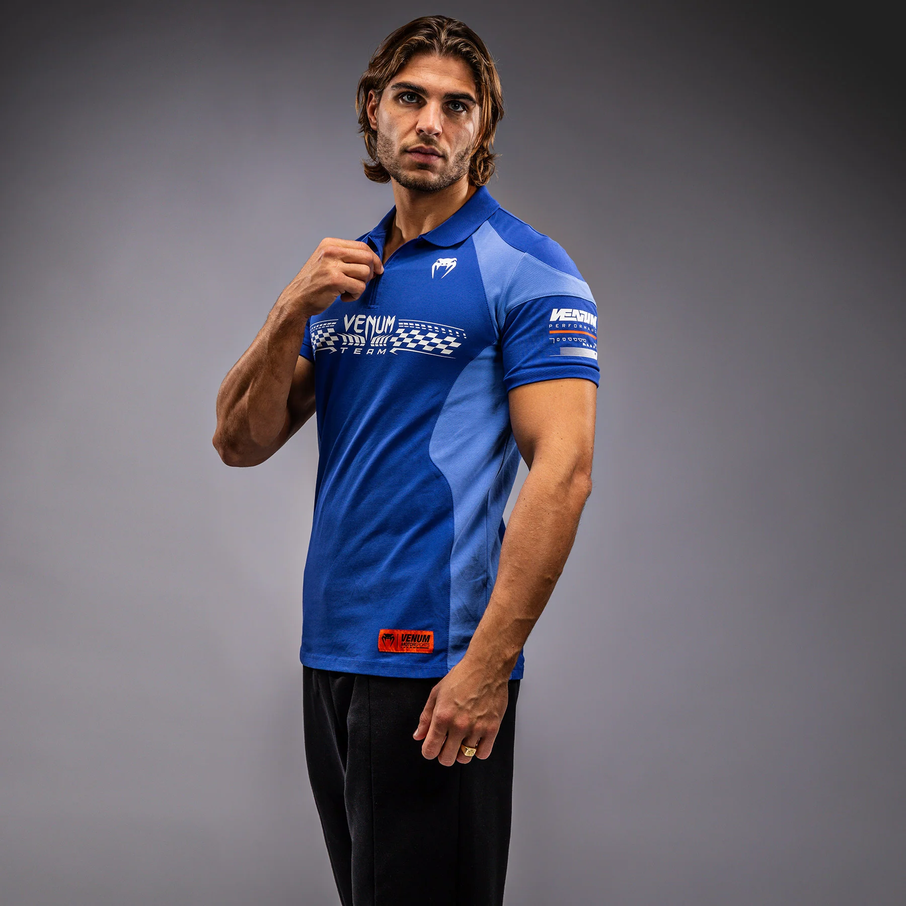 Venum Motorsport Cotton Polo - Royal Blue - Image 8