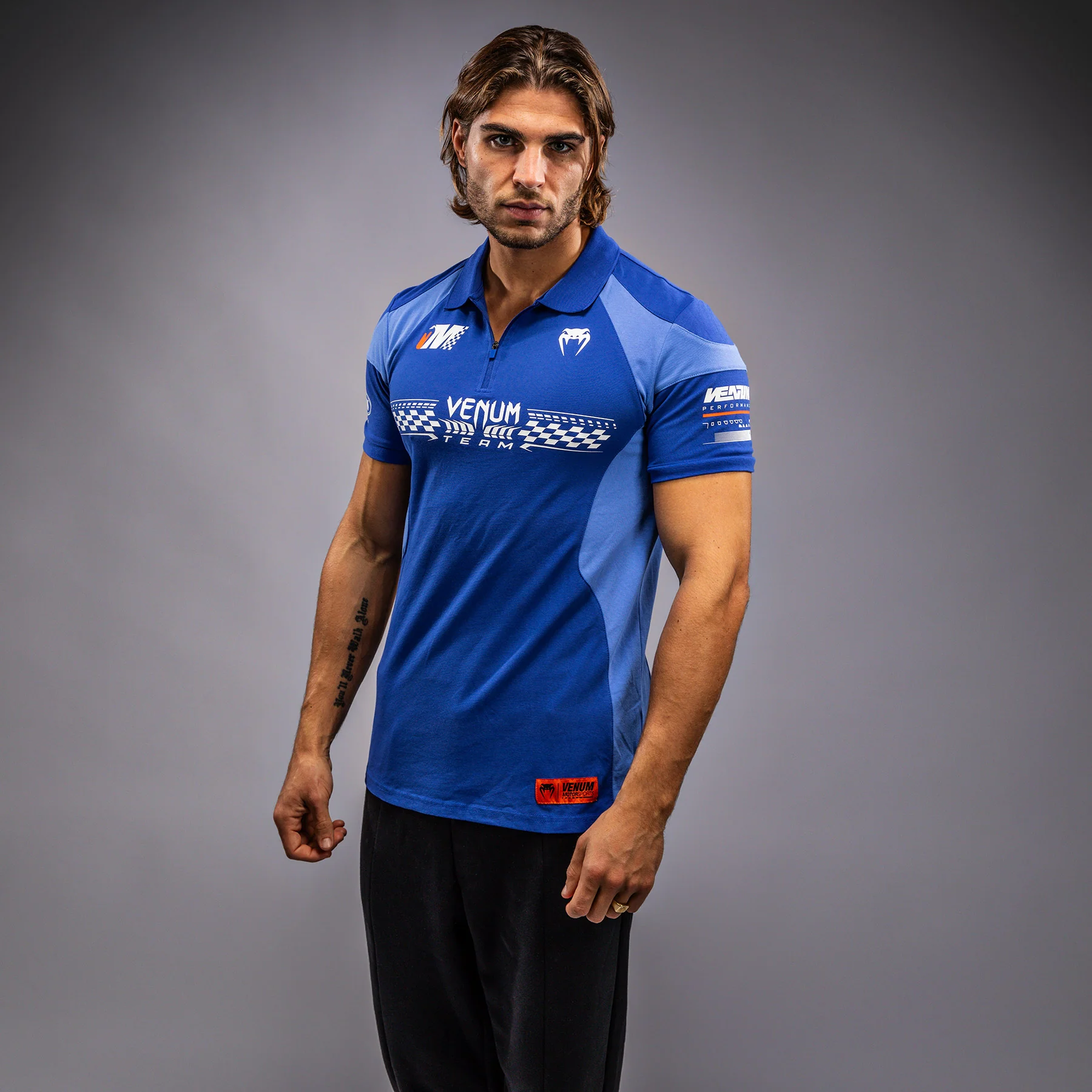 Venum Motorsport Cotton Polo - Royal Blue - Image 9