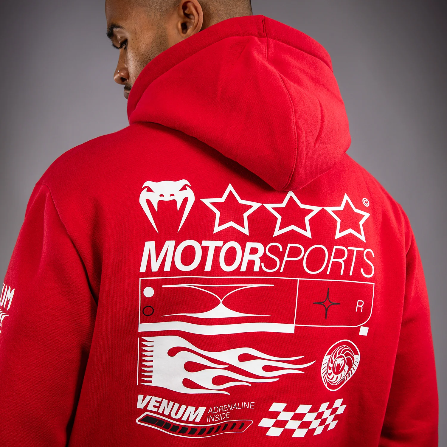 Venum Motorsport Hoodie - Racer Red - Image 10