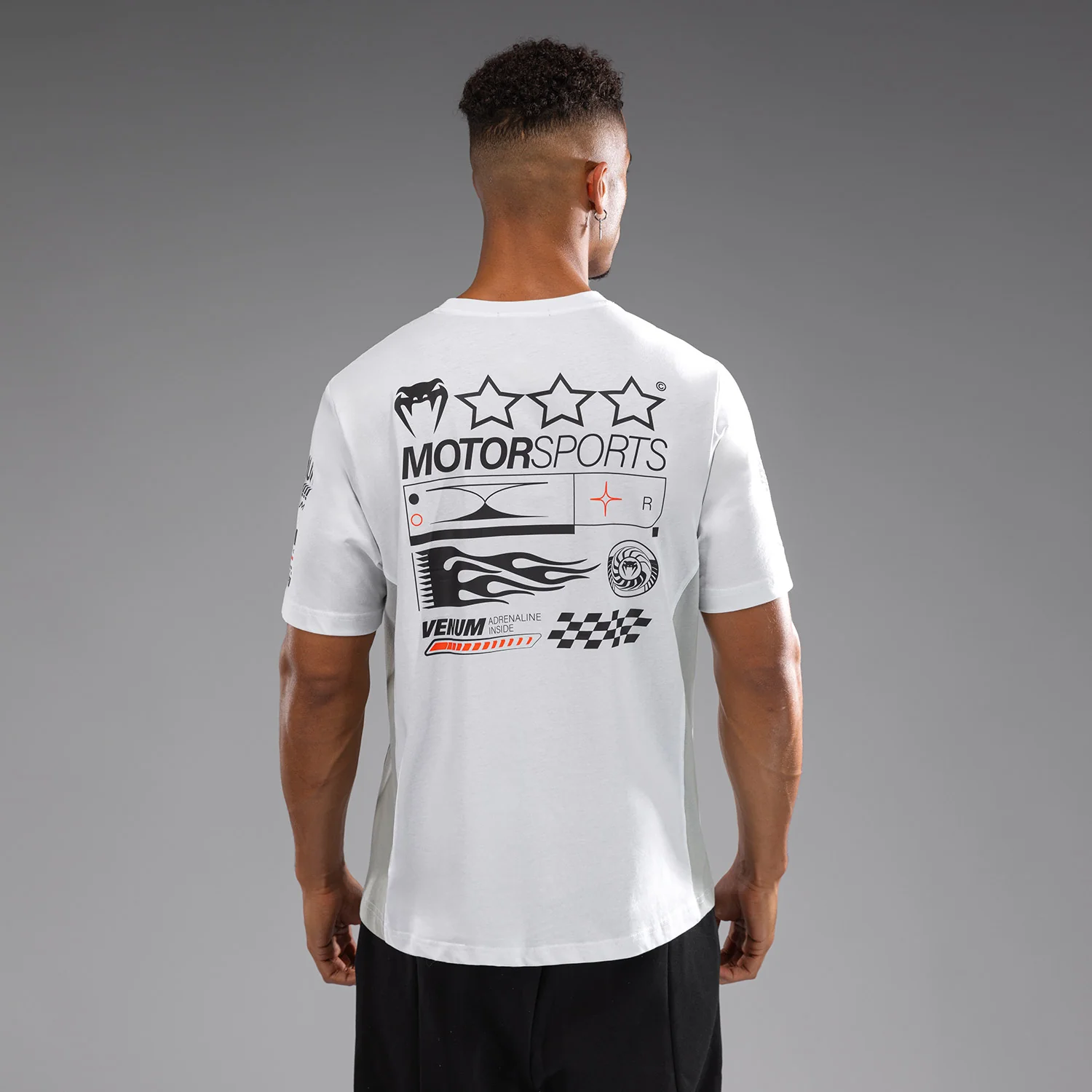 Venum Motorsport T-Shirt - Snow White - Image 5
