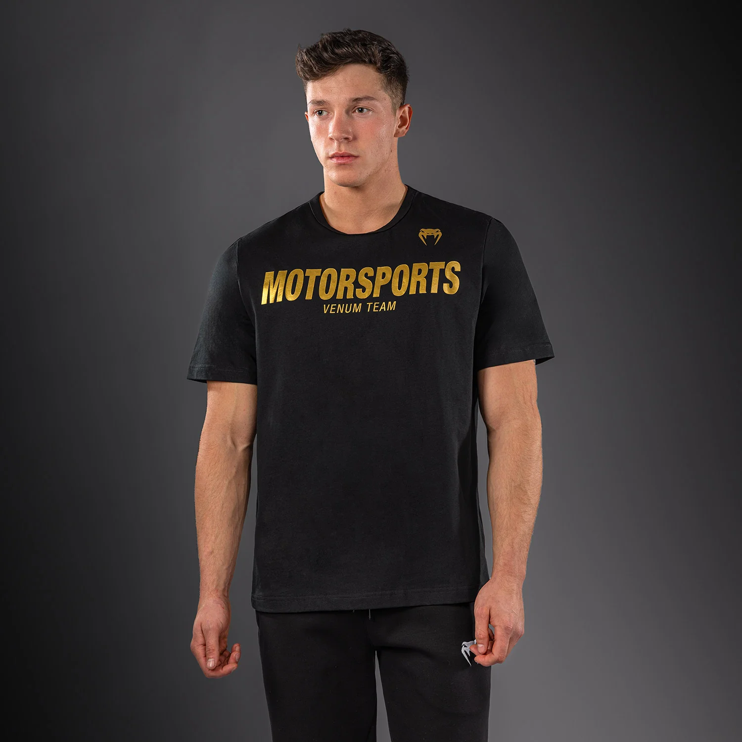 Venum Motorsports VT T-Shirt - Black/Gold - Image 3