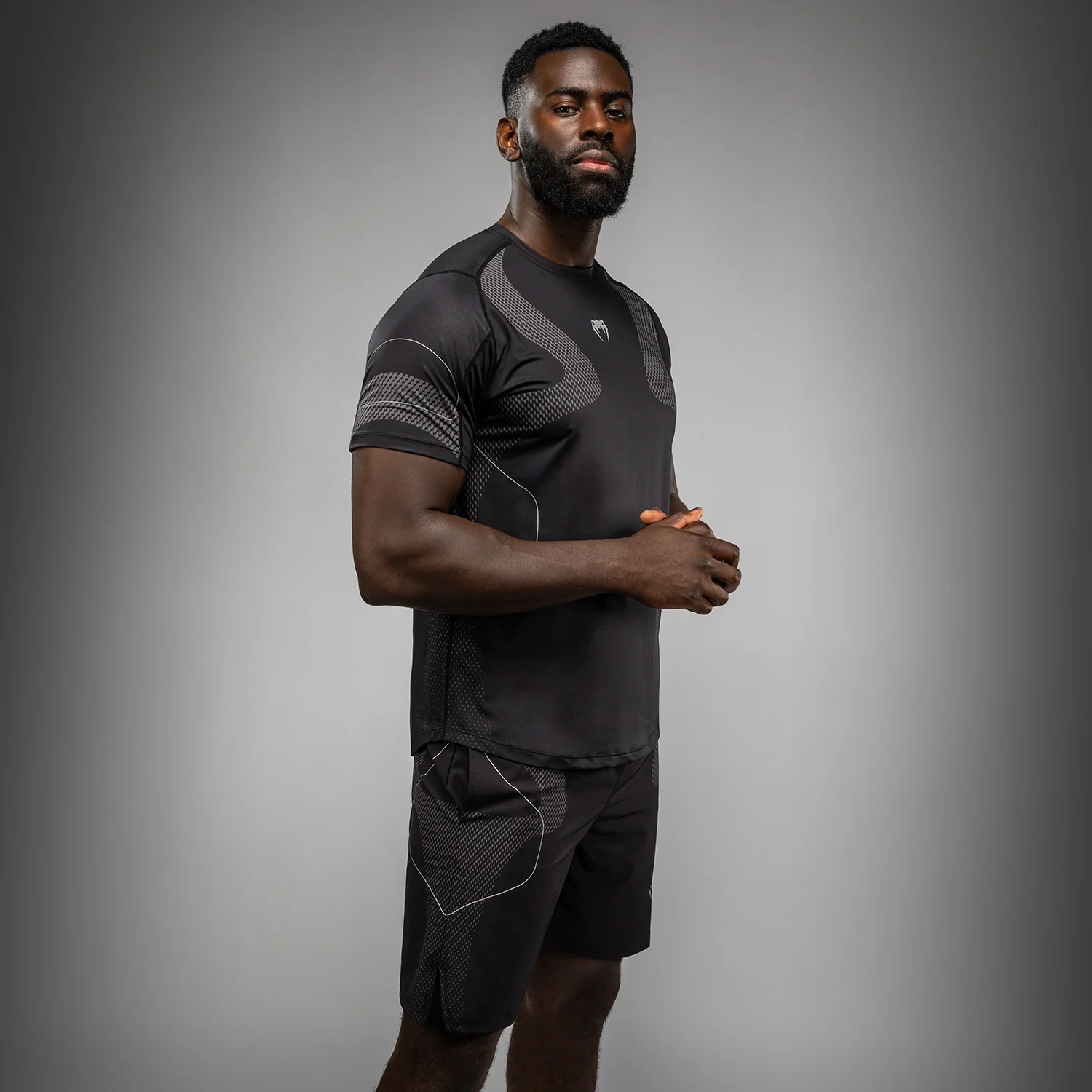 Venum Nexus Dry-Tech T-Shirt - Black/Silver - Image 2