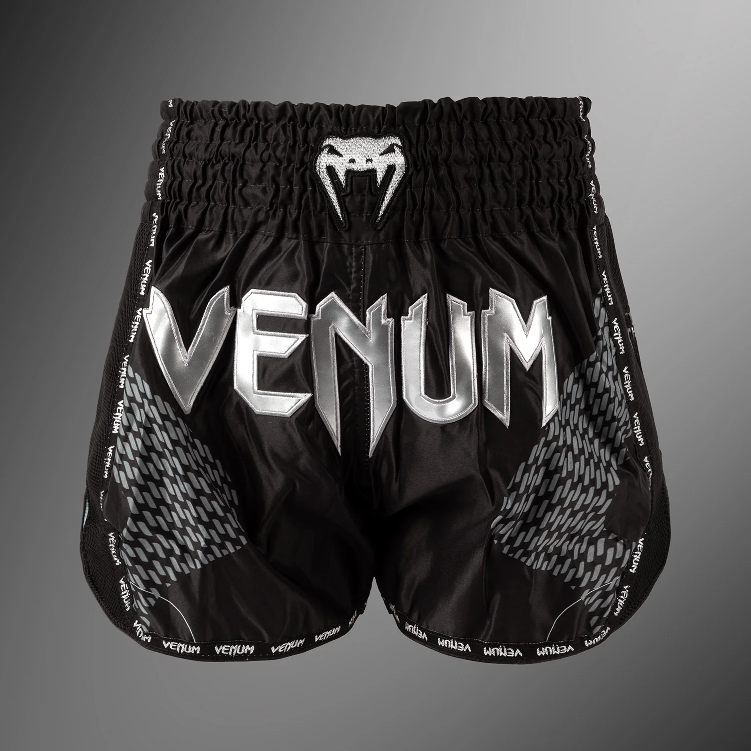 Venum Nexus Muay Thai Shorts - Black/Silver