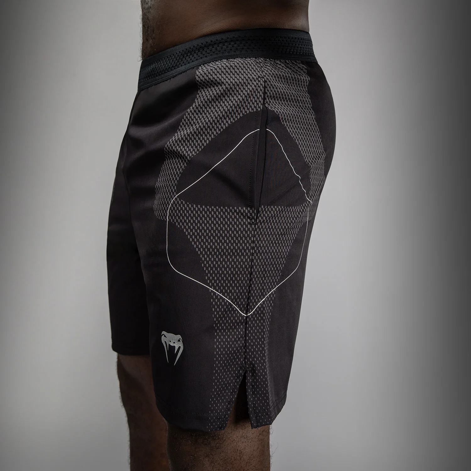 Venum Nexus Training Shorts - Black/Silver - Image 5