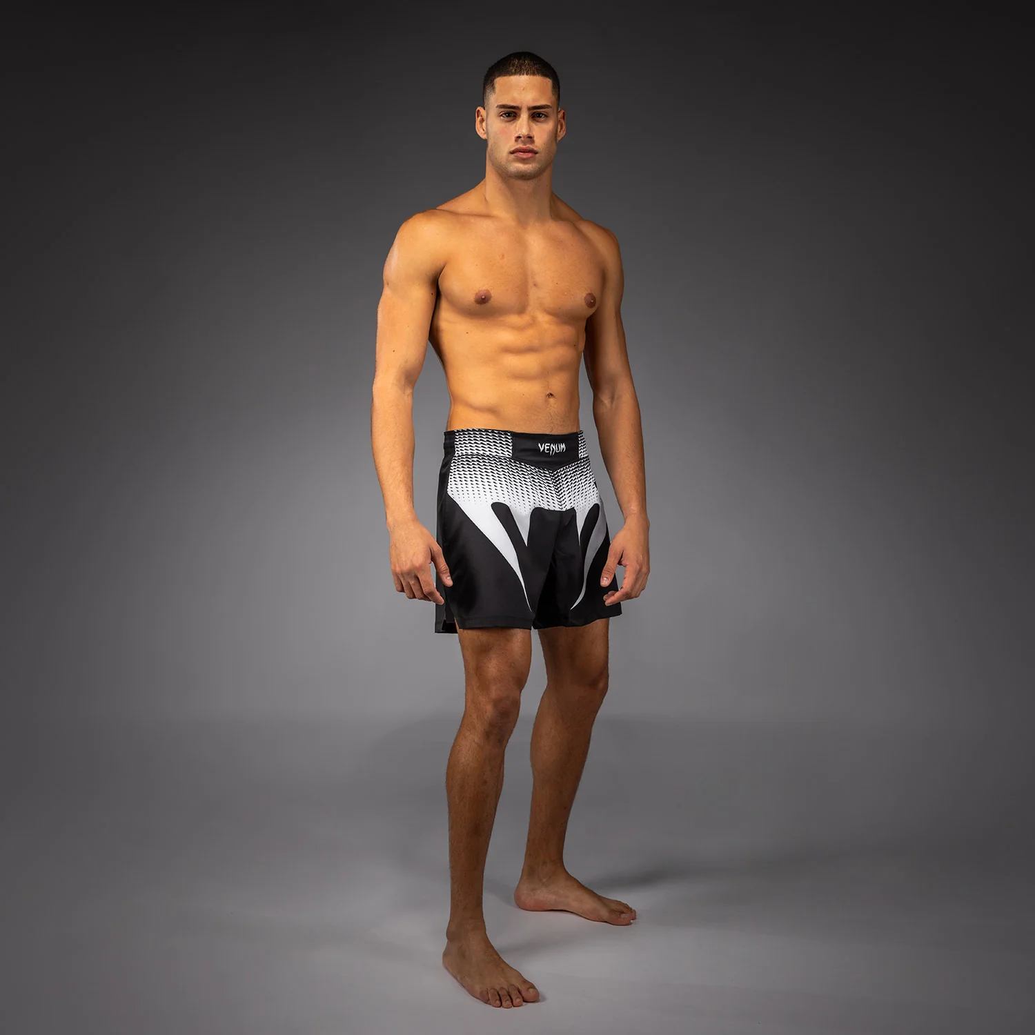 Venum No Gi Fightshorts - Black/White - Image 6