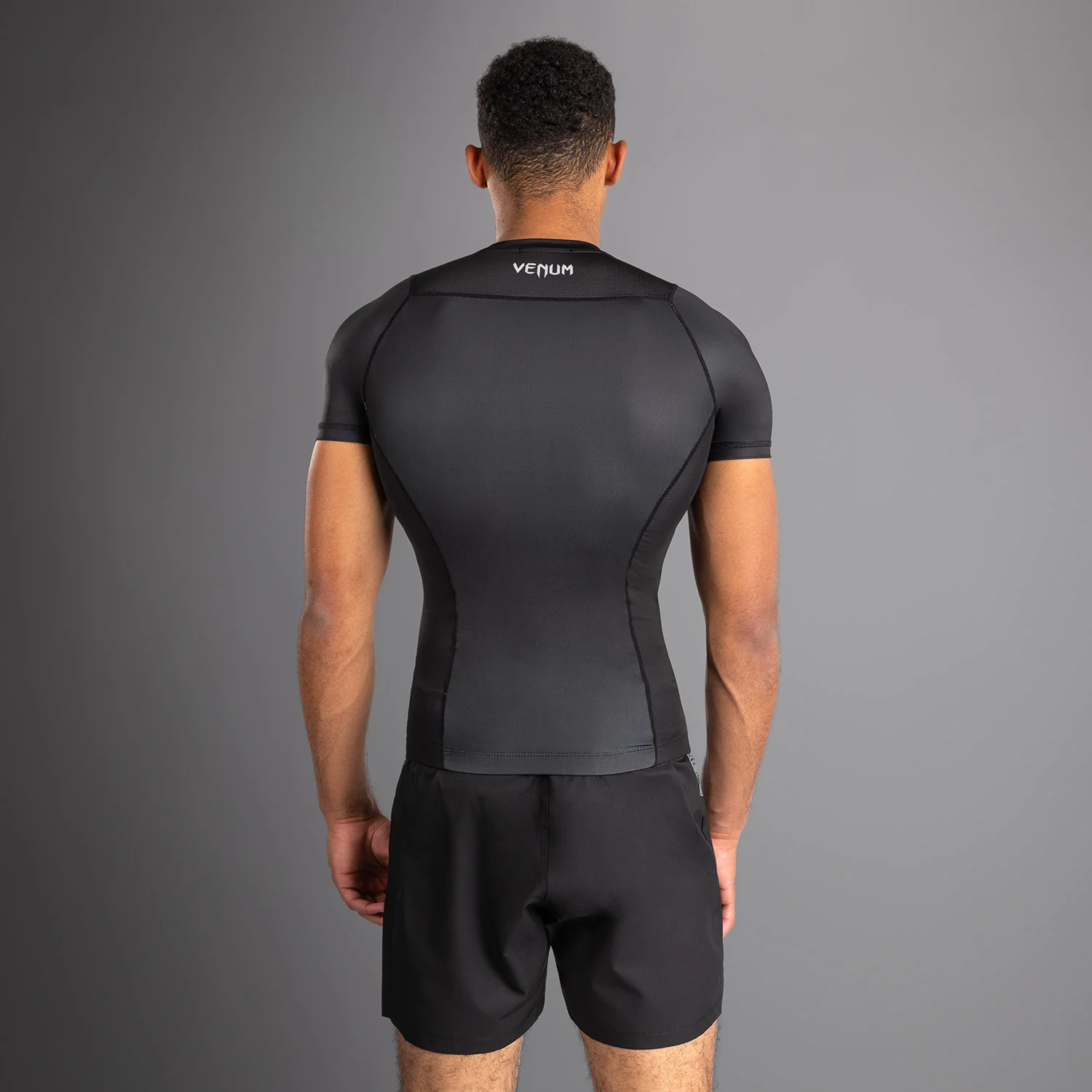 Venum No Gi Rashguards - Black/ Silver Grey - Image 3