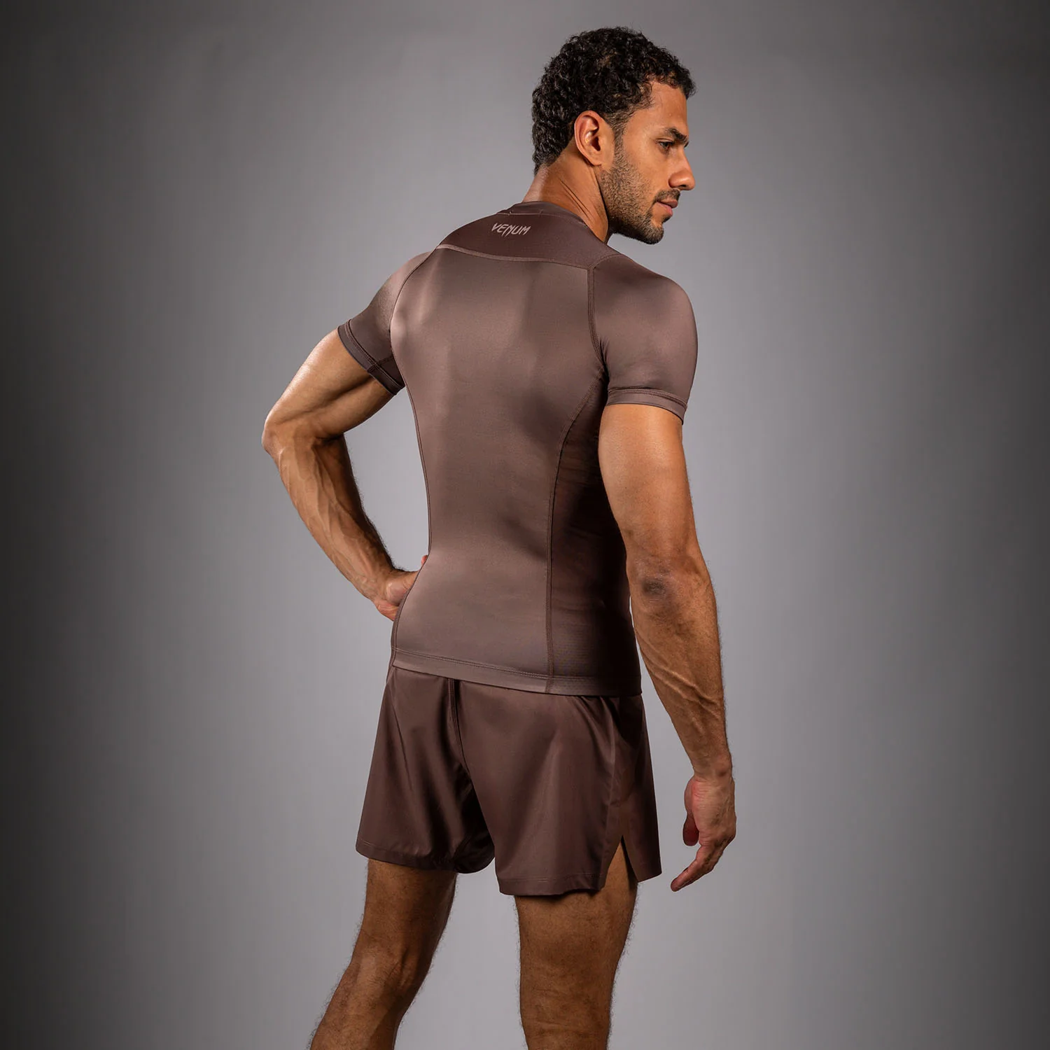 Venum No Gi Rashguards - Chocolate Brown - Image 3