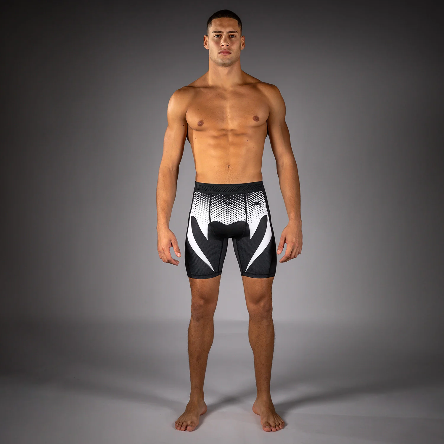 Venum No Gi Vale Tudo Shorts - Black/White - Image 6