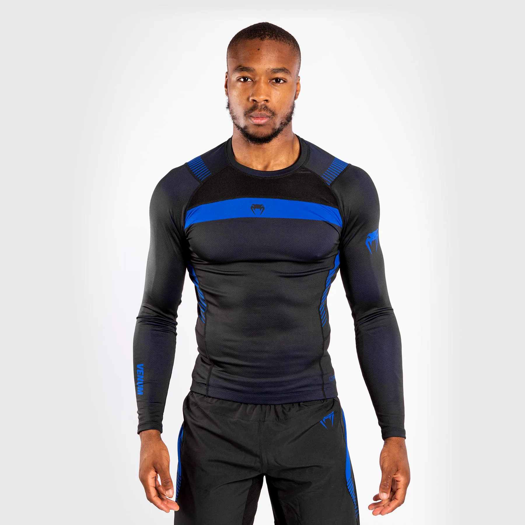 Venum NoGi 3.0 Rashguard - Long Sleeves - Black/Blue