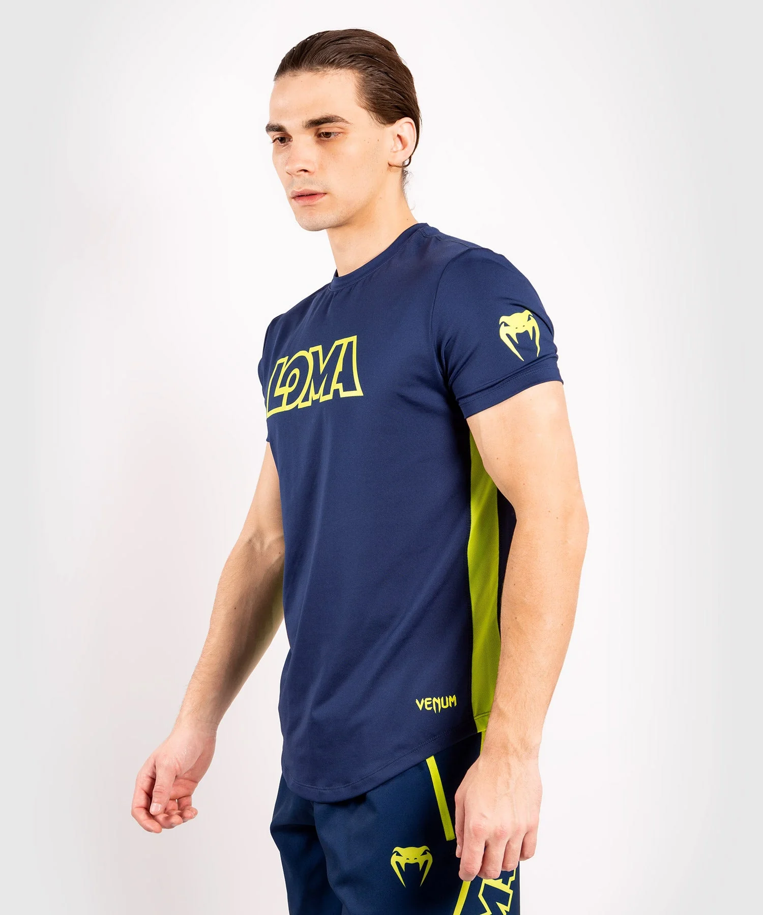 Venum Origins Dry Tech T-shirt - Blue/Yellow - Image 2