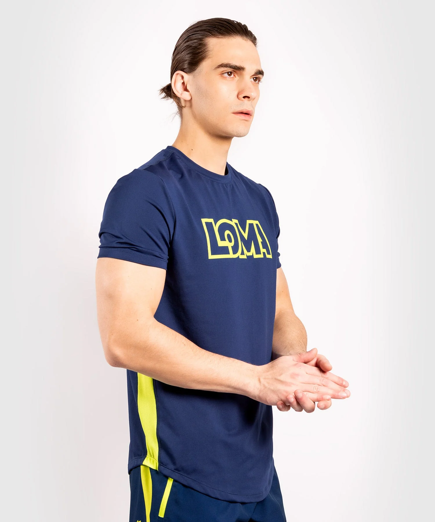 Venum Origins Dry Tech T-shirt - Blue/Yellow - Image 3