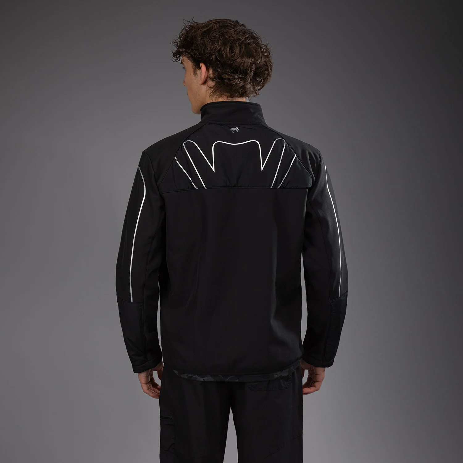 Venum Paddock Softshell Jacket Long Sleeves - Black - Image 3