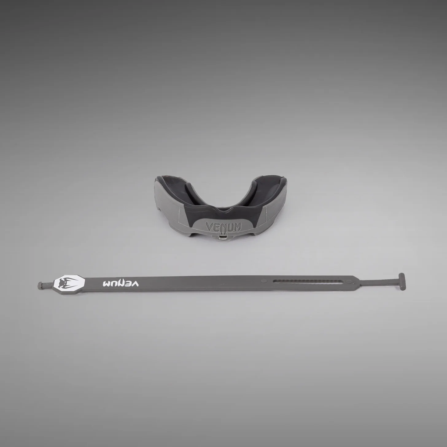 Venum Predator Mouthguard Strap/Straples - Grey/Black - Image 2