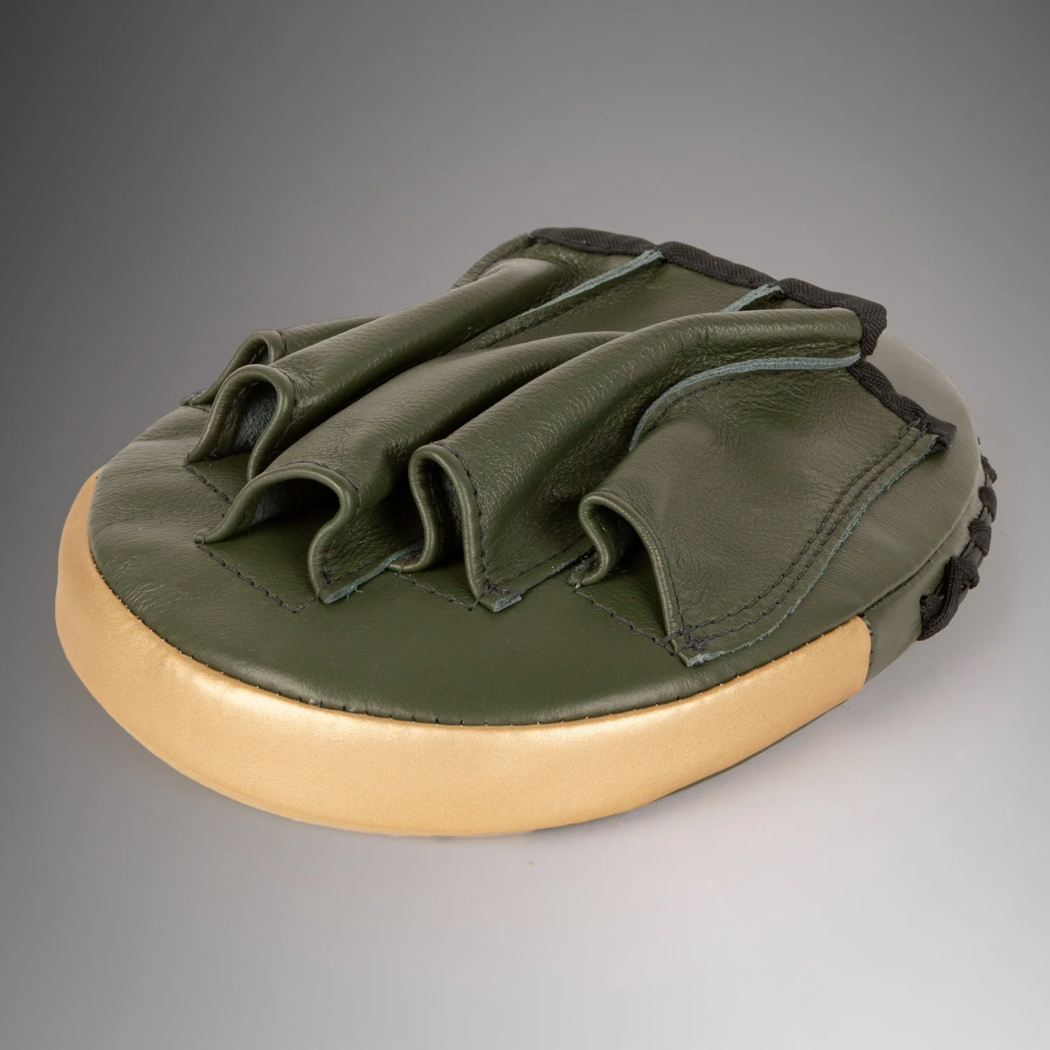 Venum Pro Boxing Flat Punch Mitts (Pair) - Khaki/Gold - Image 5