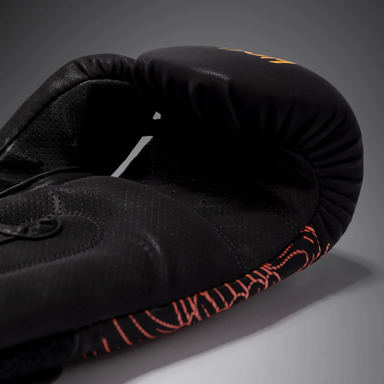 Venum Quetzal Fury Boxing Gloves - Black/Fury Red/ Tangerine - Image 5