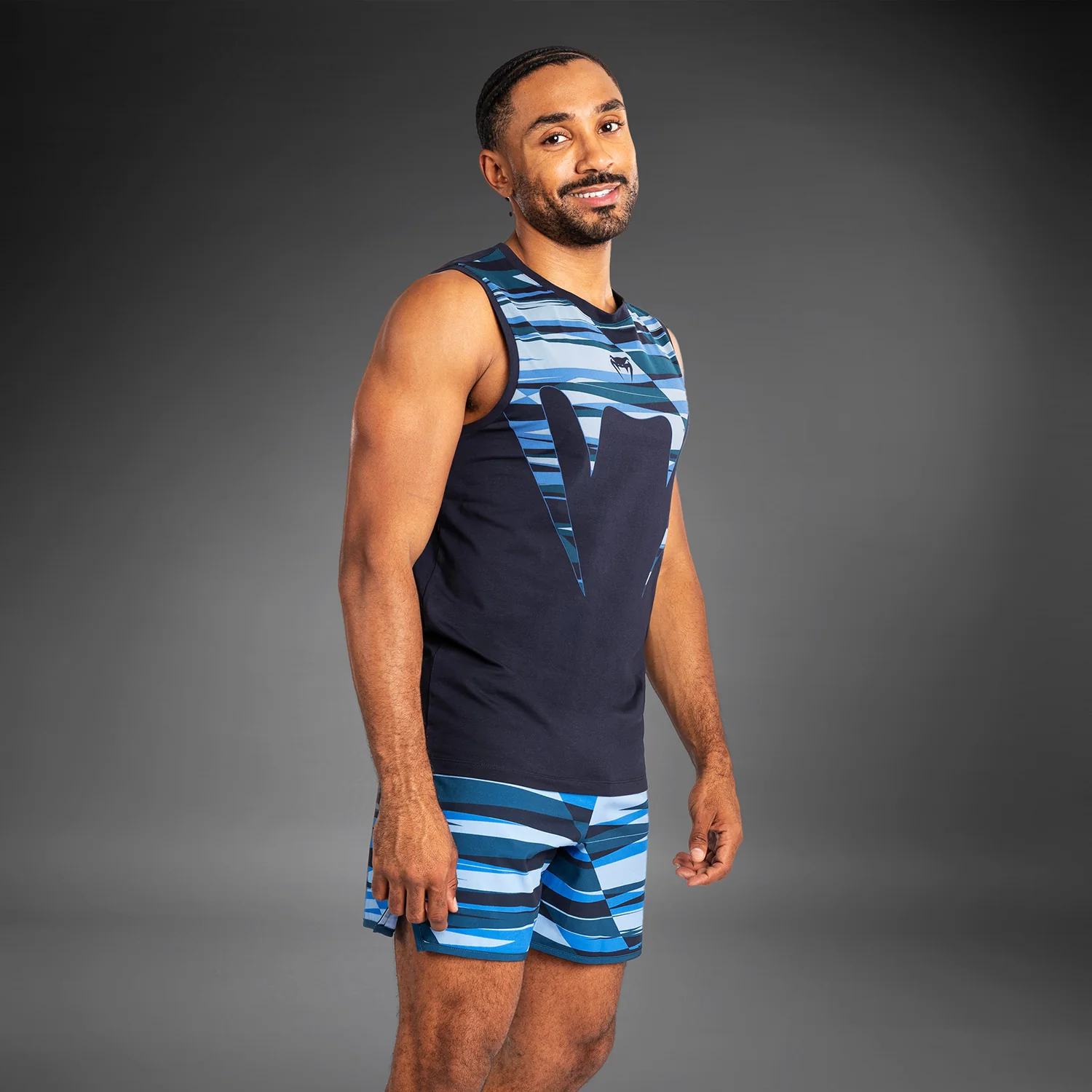 Venum Rapid Men’s Tank Top - Snake Head - Shadow Blue - Image 2
