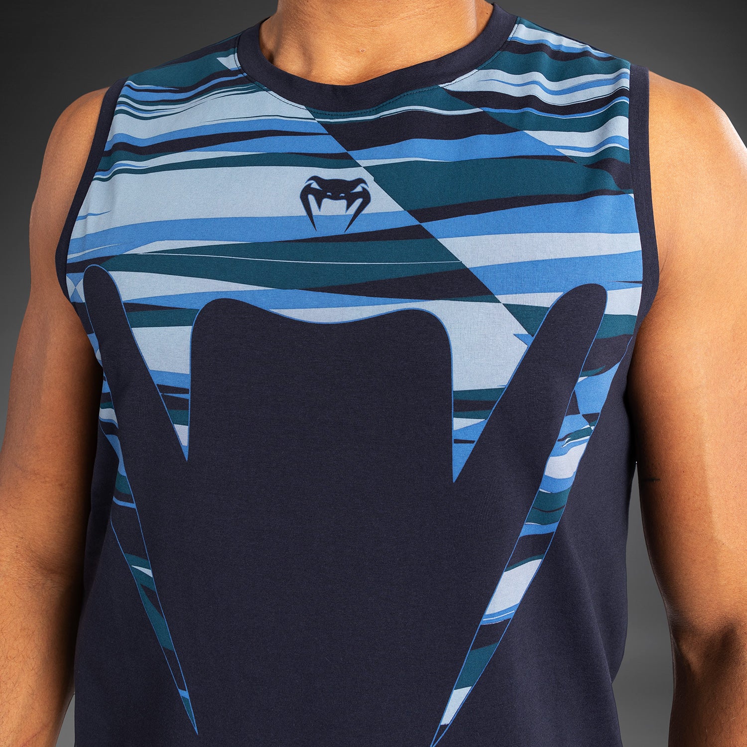 Venum Rapid Men’s Tank Top - Snake Head - Shadow Blue - Image 5