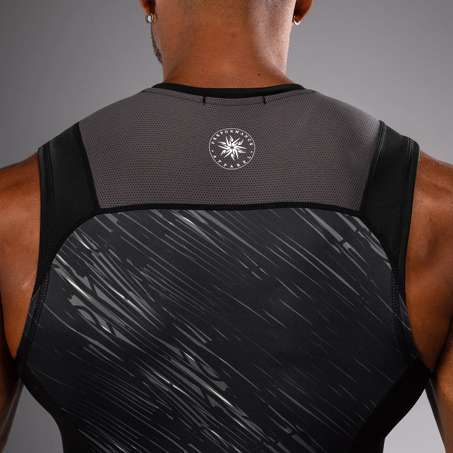 Venum Rapid Sleeveless Rashguard - Black/Storm Grey - Image 4