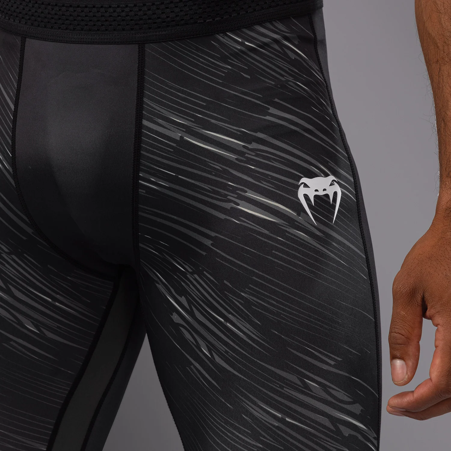Venum Rapid Spats - Black/Storm Grey - Image 6