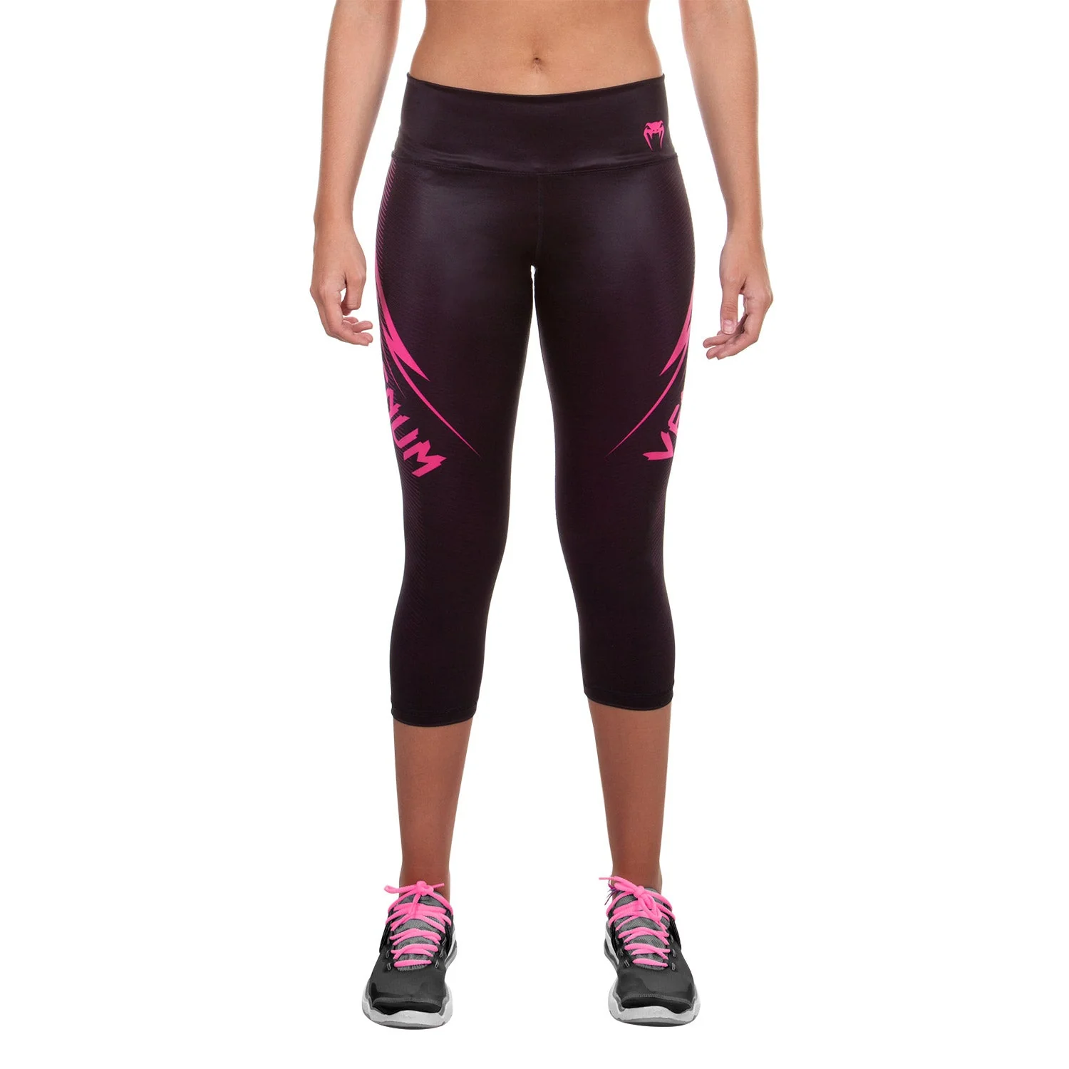 Venum Razor Leggings - Black/Pink - Image 2