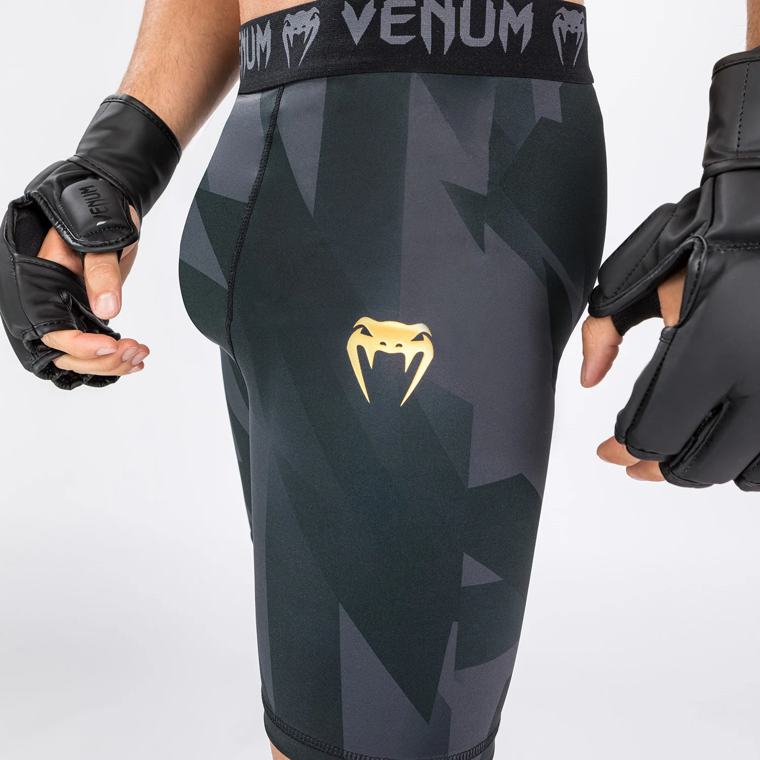 Venum Razor Vale Tudo Shorts - Black/Gold - Image 5