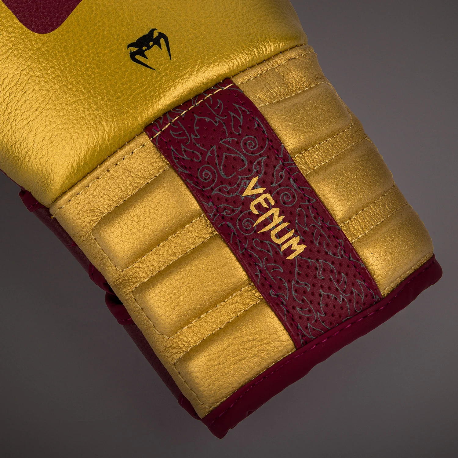 Venum Reverso Boxing Gloves - Cherry Red/Gold - Image 5