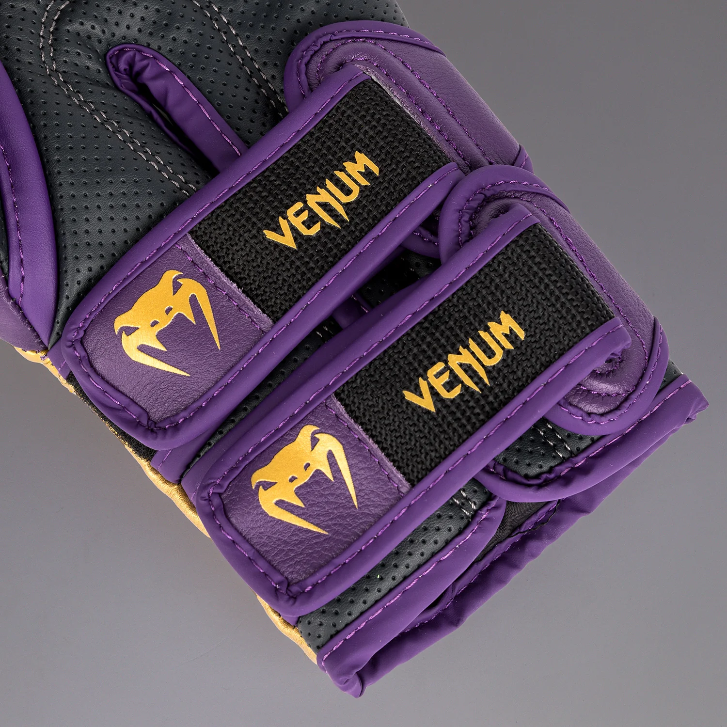Venum Reverso Boxing Gloves - Dark Purple/Gold - Image 3