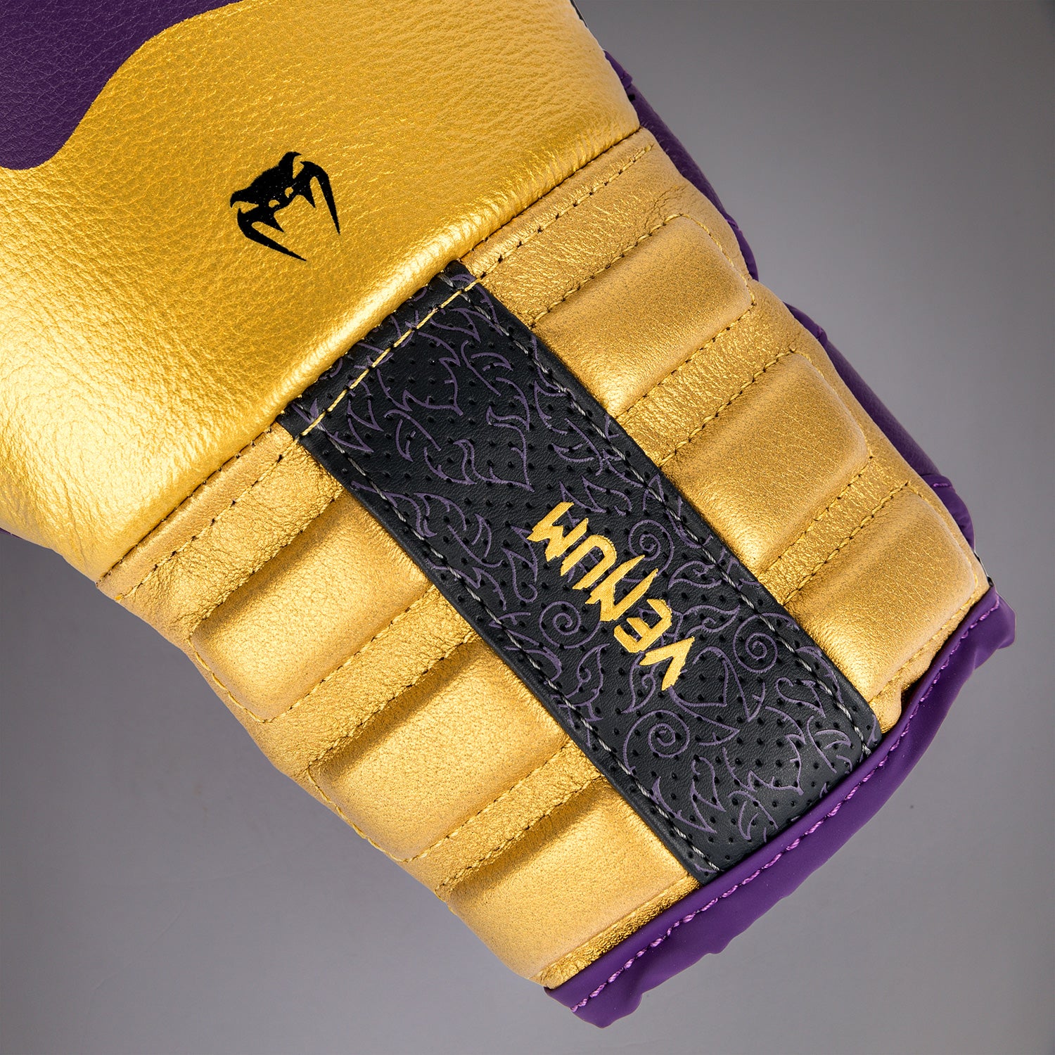 Venum Reverso Boxing Gloves - Dark Purple/Gold - Image 4