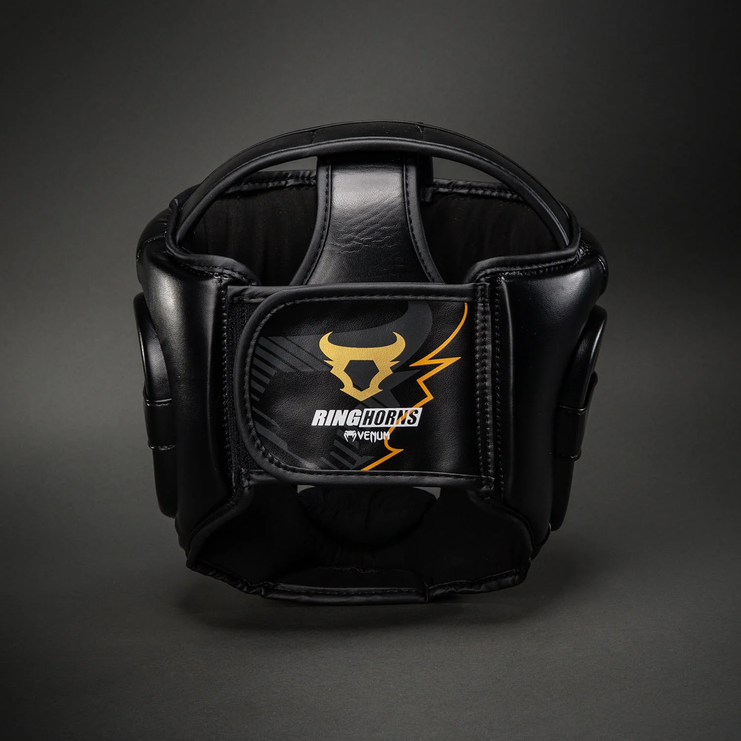 Venum Ringhorns Charger Headgear - Black/Gold - Image 3